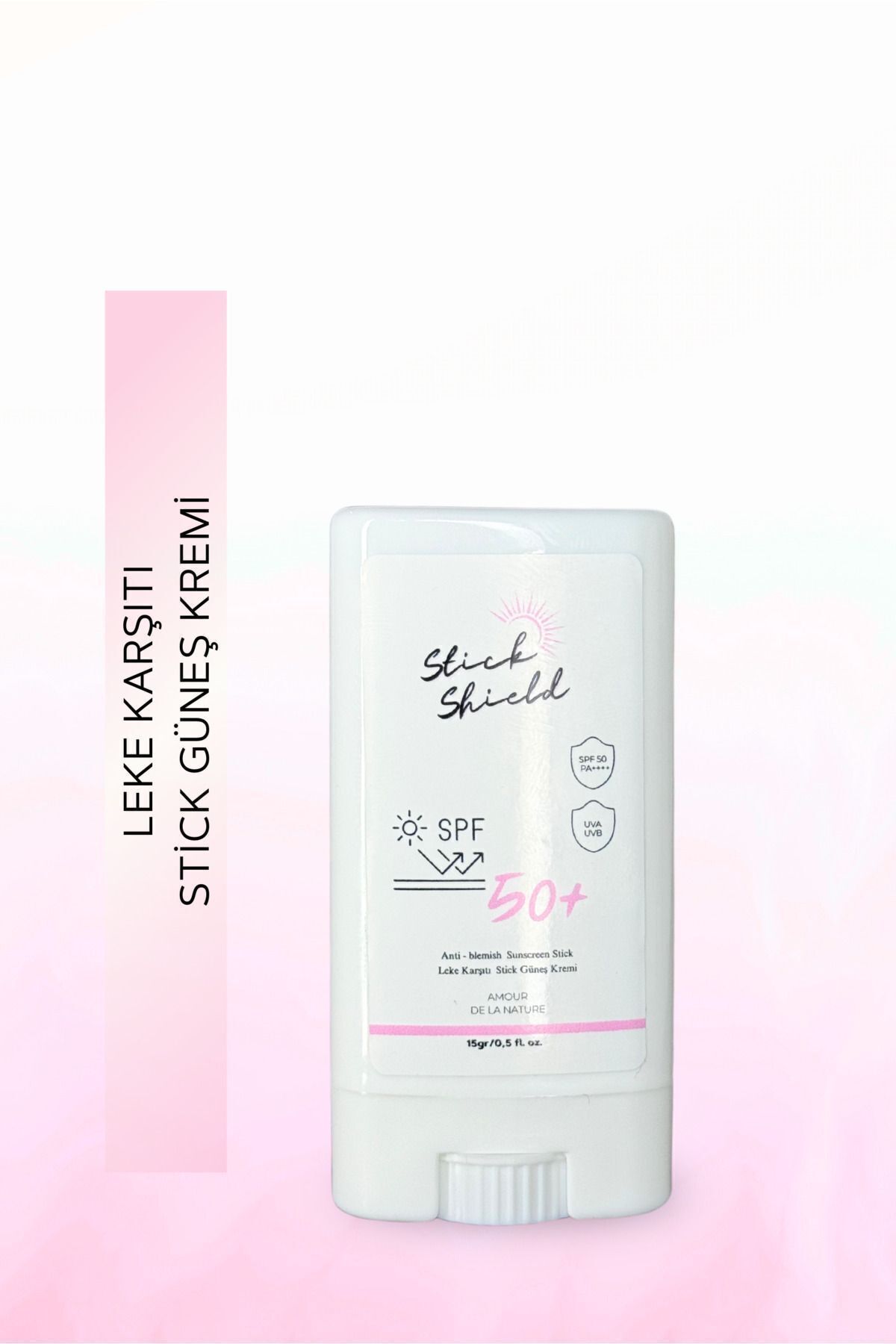AMOUR DE LA NATURE STİCK SHİELD LEKE KARŞITI STİCK GÜNEŞ KREMİ 15GR