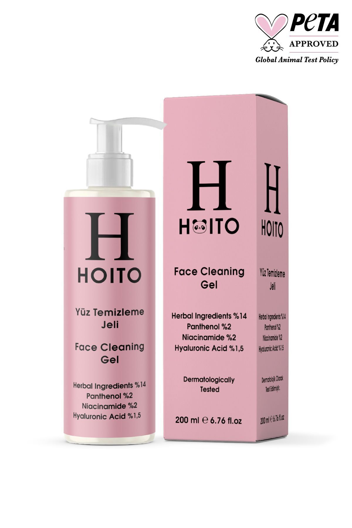 Hoito Yüz Temizleme Jeli 200ml-herbal Ingredients%14 Panthenol %2 Niacinamide%2 Hyaluronic Acid%1,5