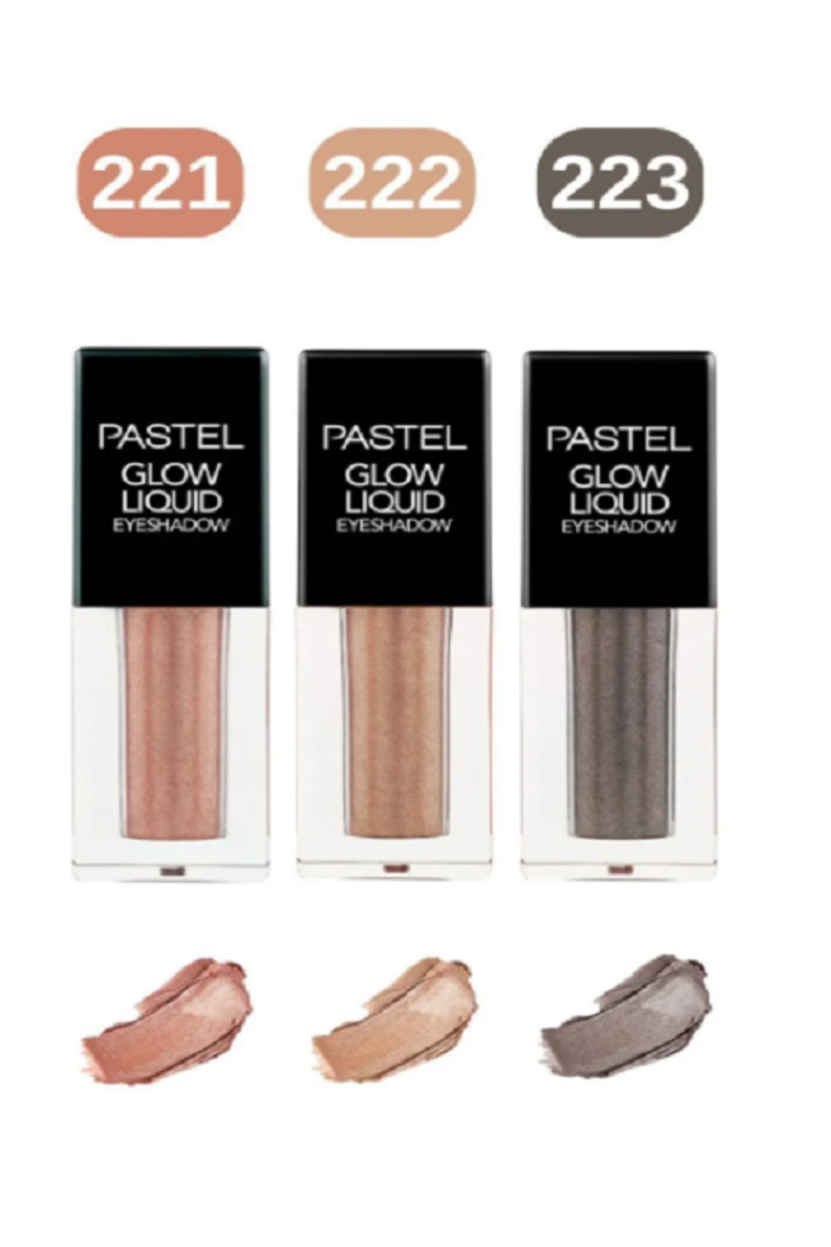 Pastel Glow Liquid Eyeshadow 221 + 222 + 223 Dreamland - Göz Farı