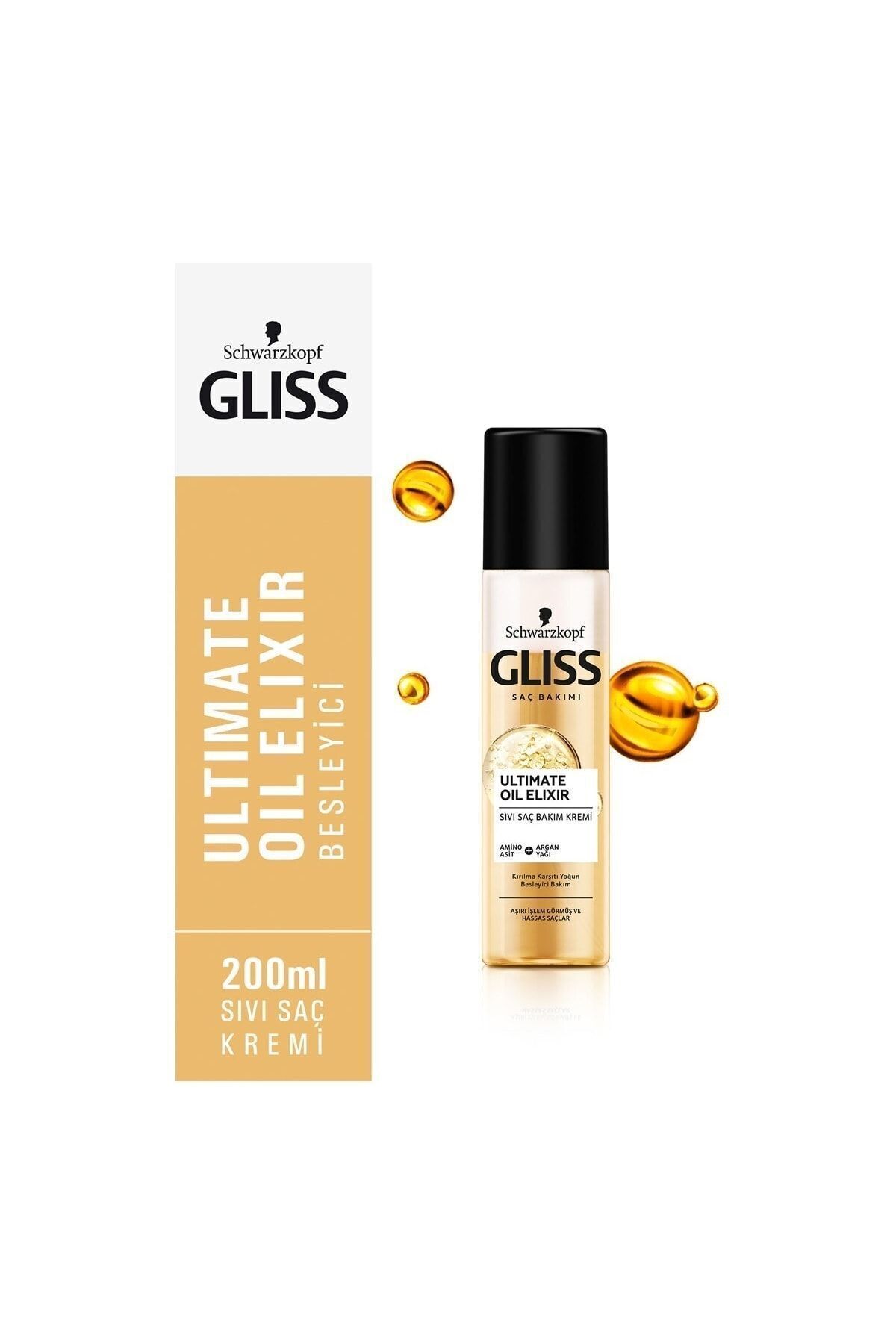 Gliss Ultimate Oil Elixir Kırılma Karşıtı Sıvı Saç Kremi 200 Ml