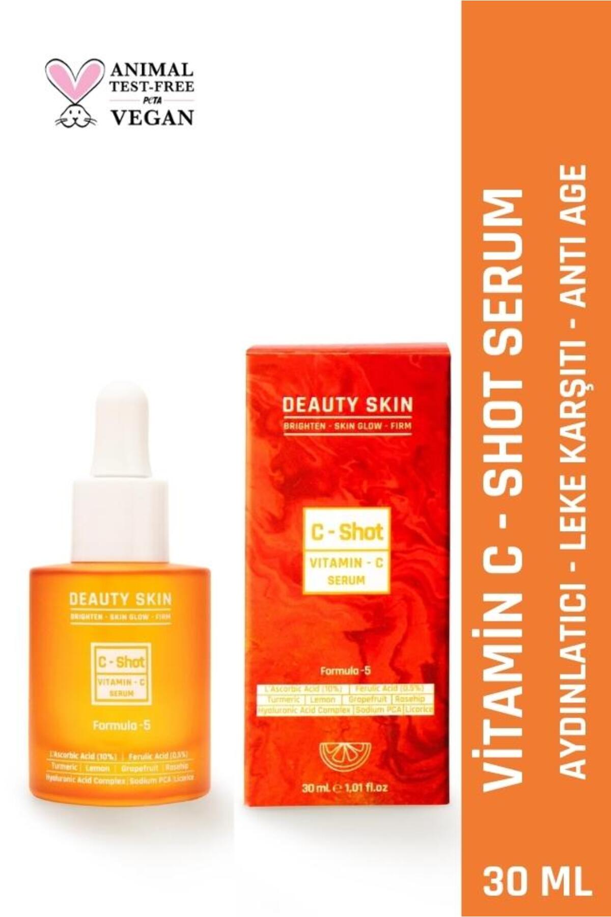 DEAUTY SKIN C-shot Serum Leke Karşıtı Aydınlatıcı Anti-age Sivilce Karşıtı Nemlendirici Bariyer Onarıcı