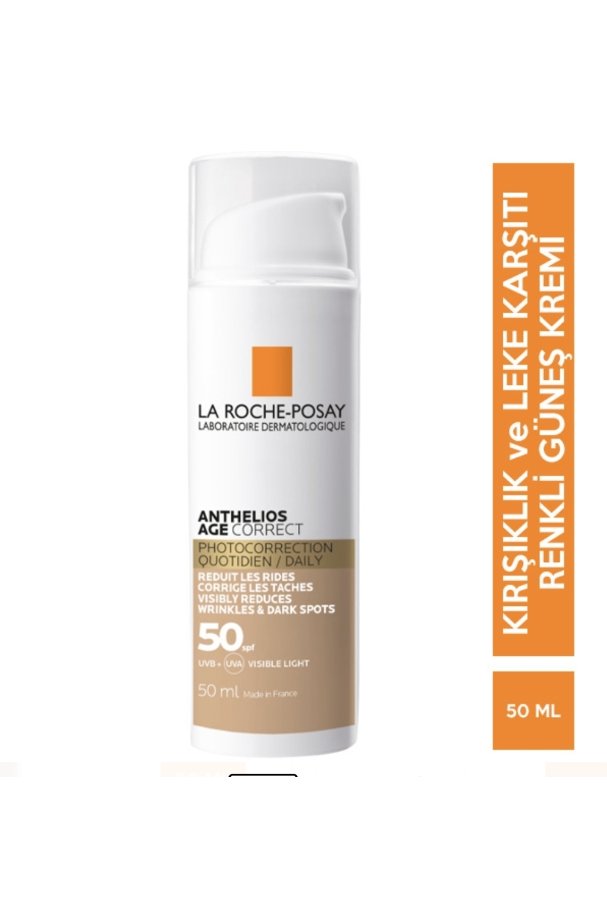 La Roche Posay Anti?-wri?nkle And Anti?-blemi?sh Ti?nted Sunscreen Antheli?os Age Correct Ti?nted Spf 50 50 ml