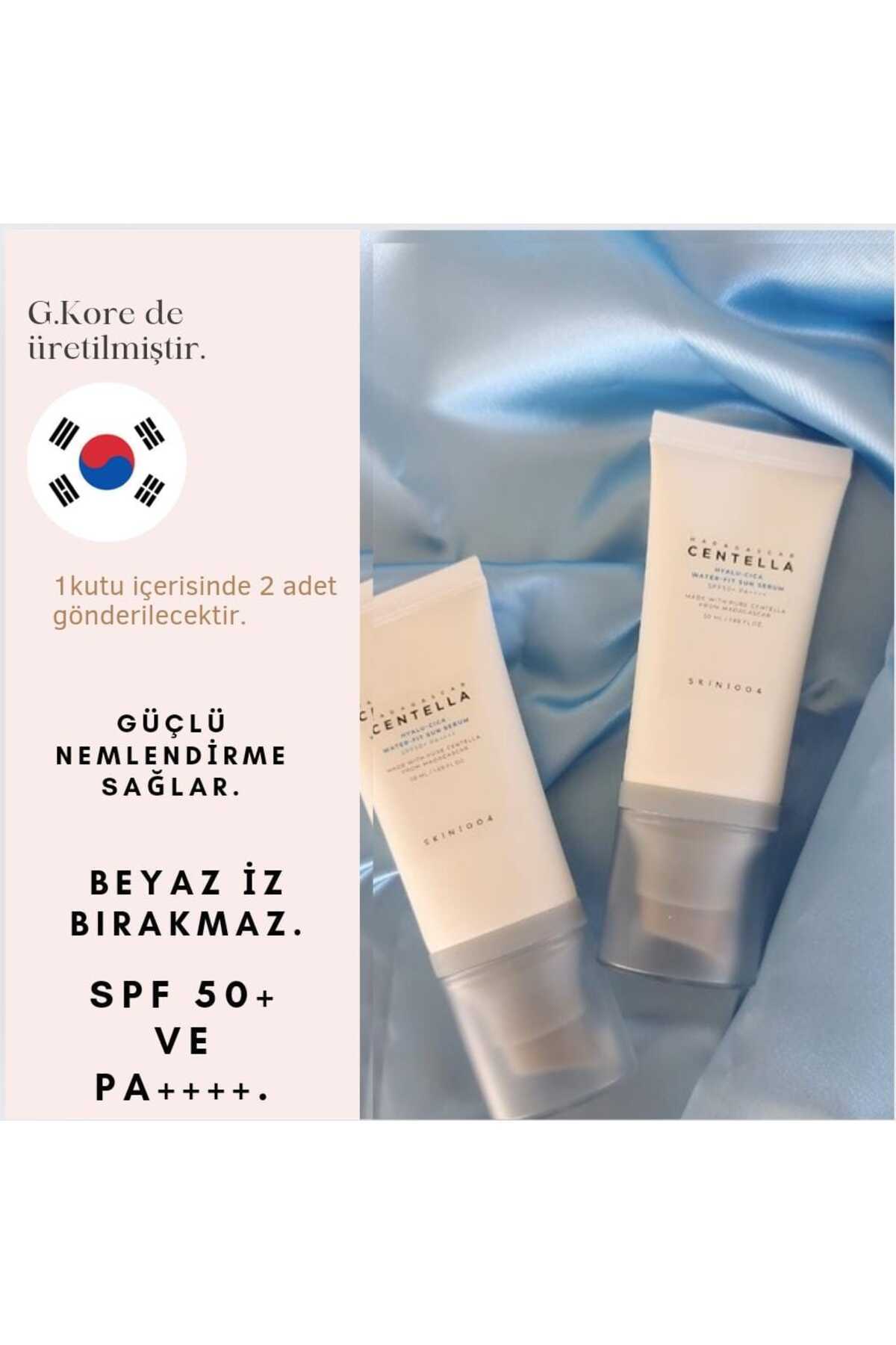 Skin1004 Madagascar Centella Hyalu-Cica Water-Fit Sun Serum - Güneş Kremi 50 ml 2 Adet