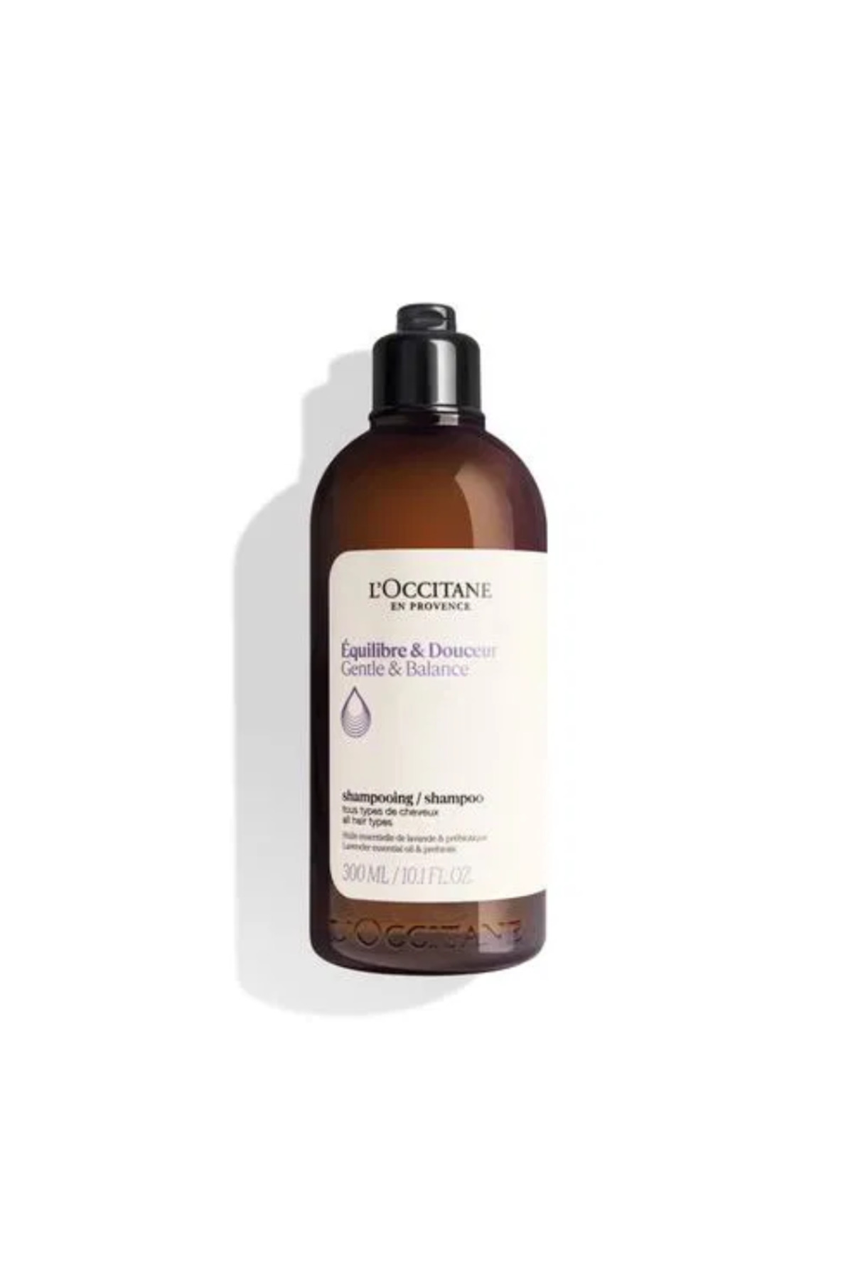 L'Occitane Kabarmayı, kırık uçları ve saç kırılmasını azaltır Aromachology Gentle & Balance Shampoo 300ml