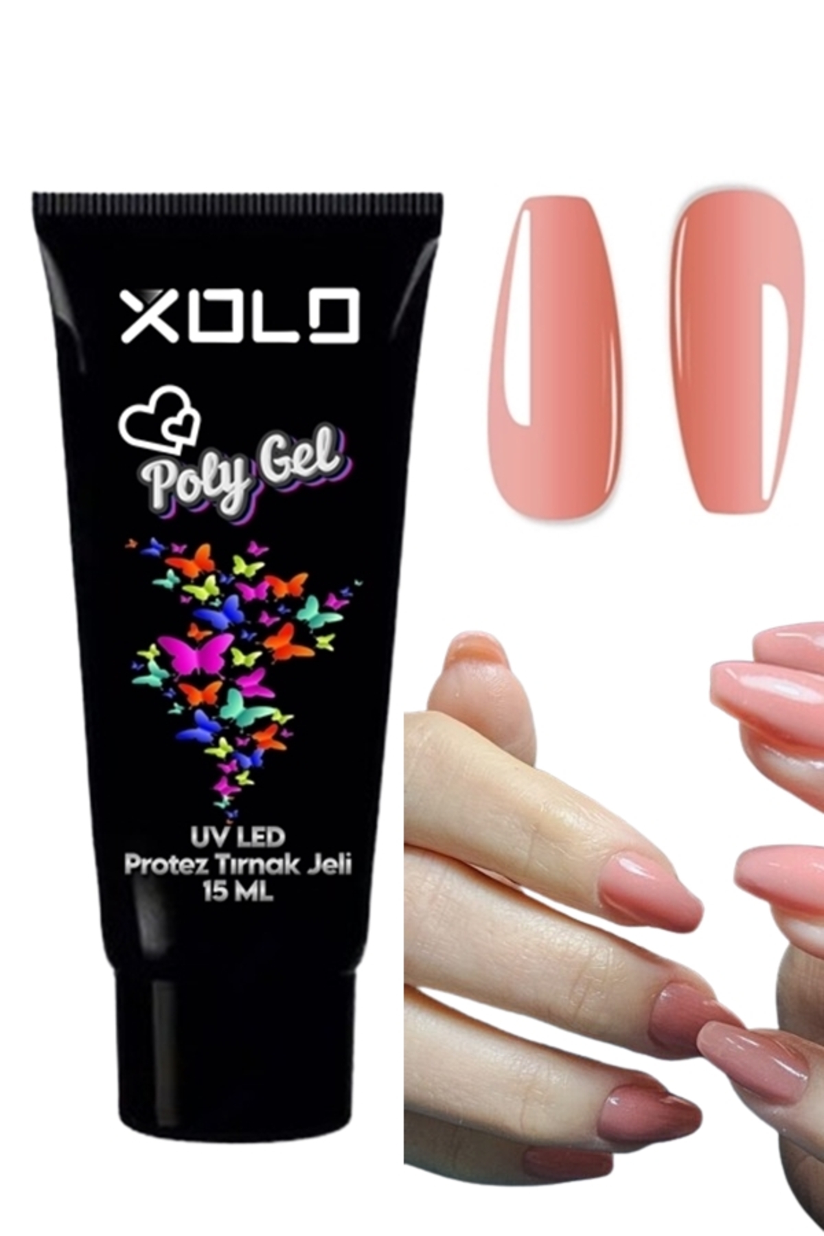 xolo Polygel Protez Tırnak Jeli Kalıcı Oje Akrilik Akril Jel Fenomen Renkler Serisi Jel Polijel 15 ml