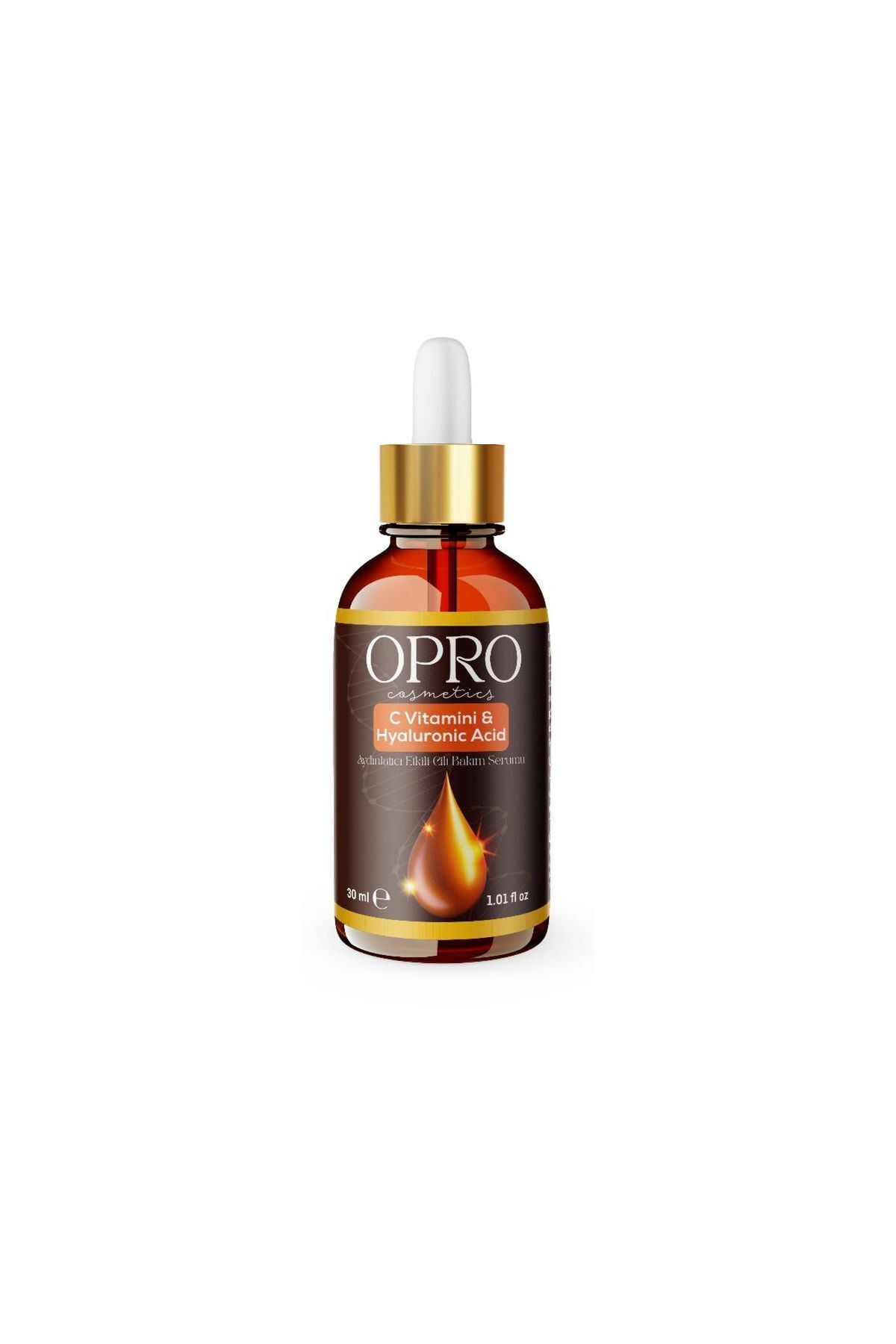 OPRO Cosmetics C Vitamini & Hyaluronik Asit Aydınlatıcı Etkili Cilt Bakım Serumu 30 ml - Niacinamide