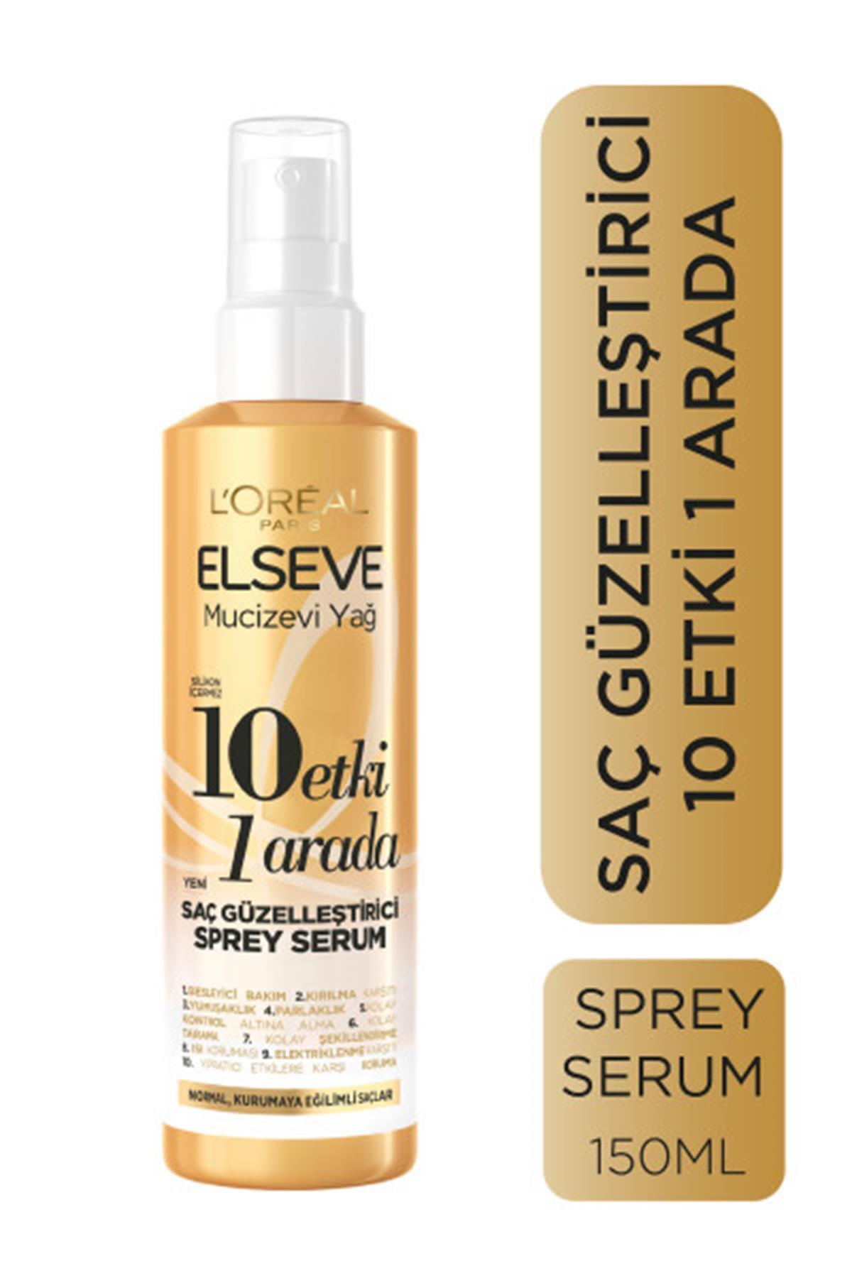 L'Oreal Paris Loreal Paris Mucizevi Yağ 10 Etki 1 Arada Saç Güzelleştirici Sprey Serum 150ml