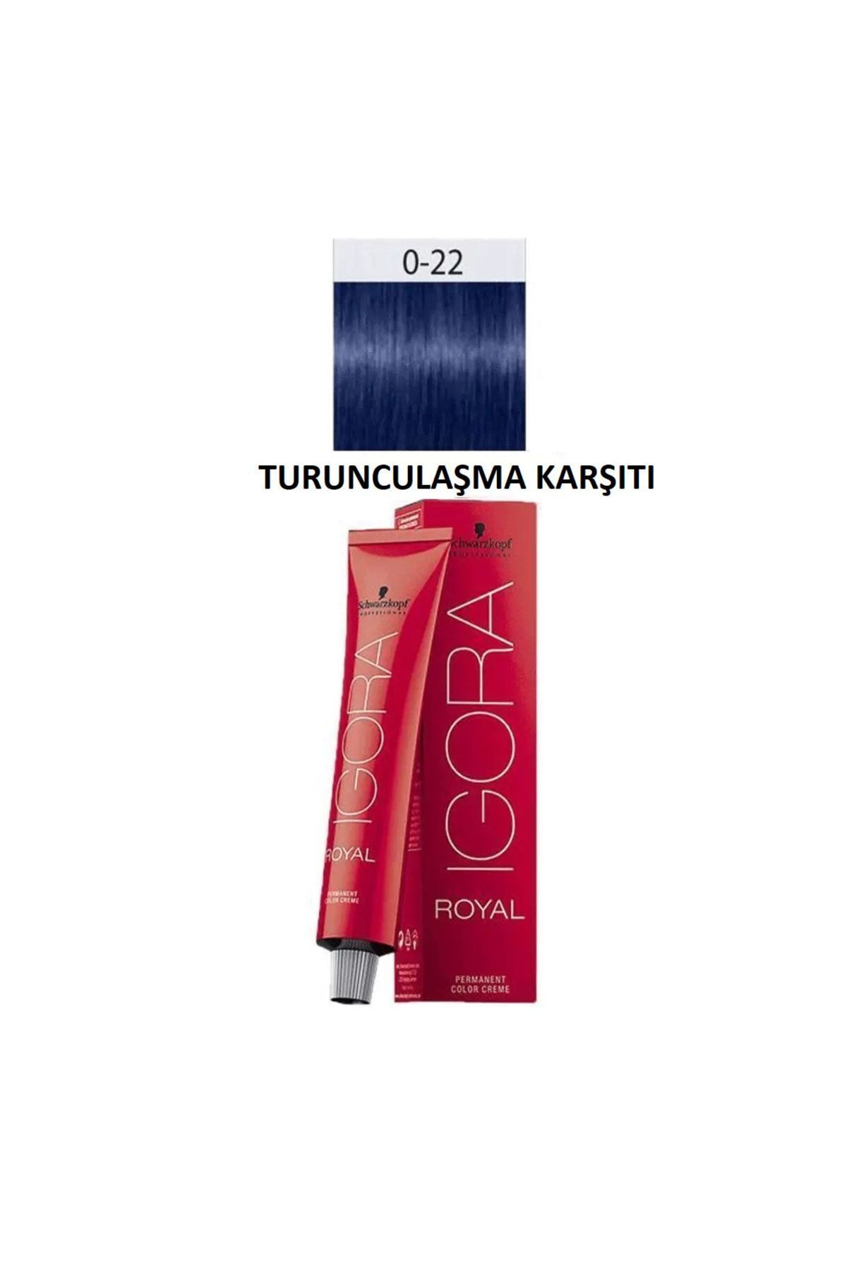 Schwarzkopf Igora Royal 0-22 Anti Orange Concentrate Saç Boyası Krem 60ml