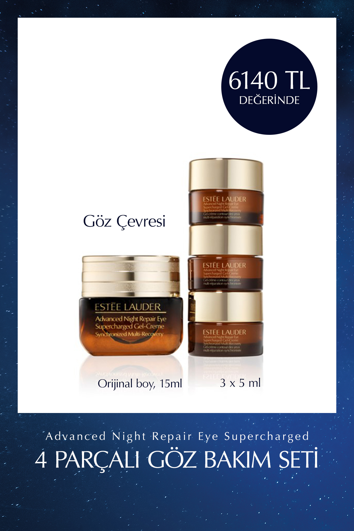 Estee Lauder Advanced Night Repair Eye Supercharged 4 Parçalı Göz Bakım Seti