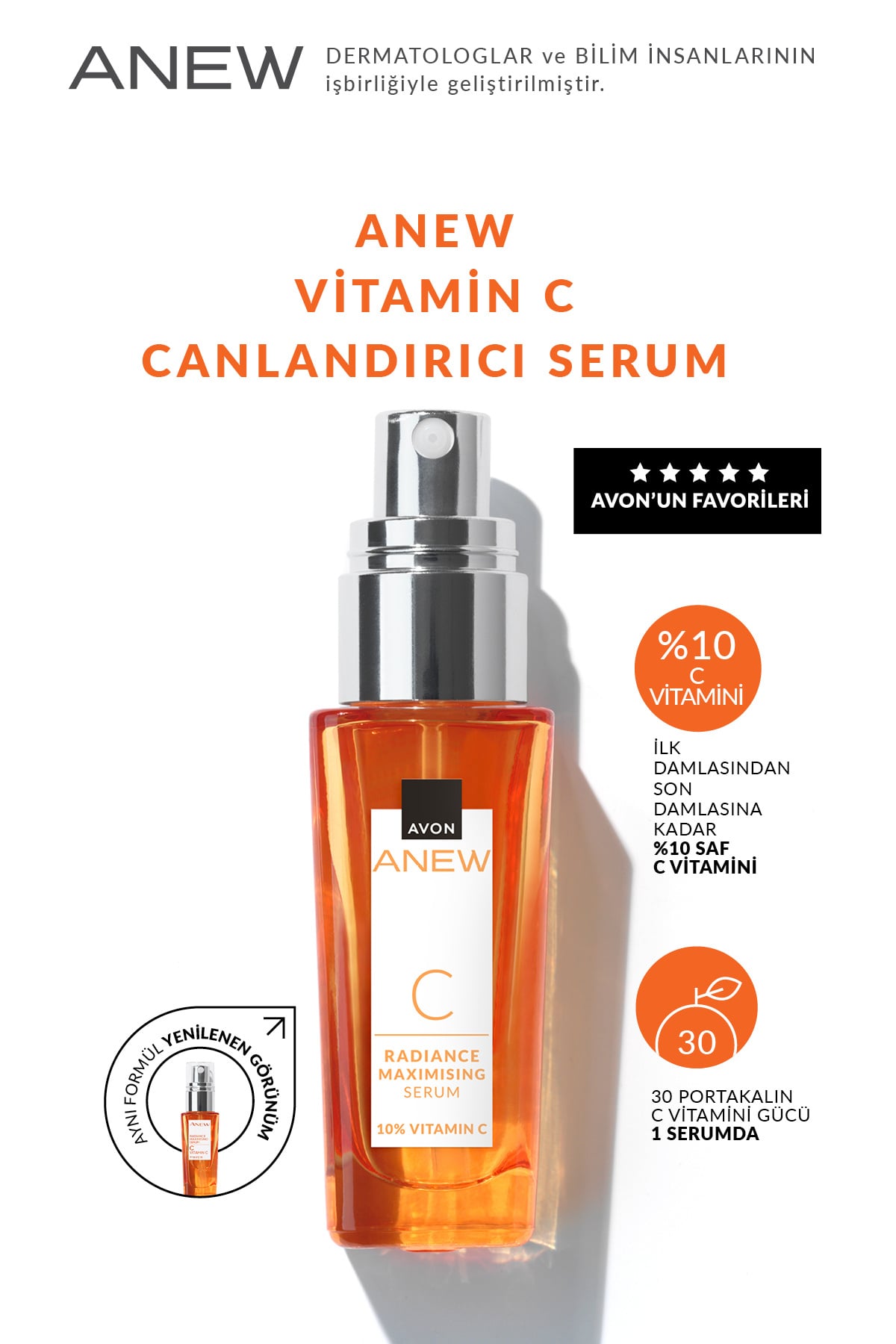 AVON Anew Vitamin C Canlandırıcı Serum 30ml