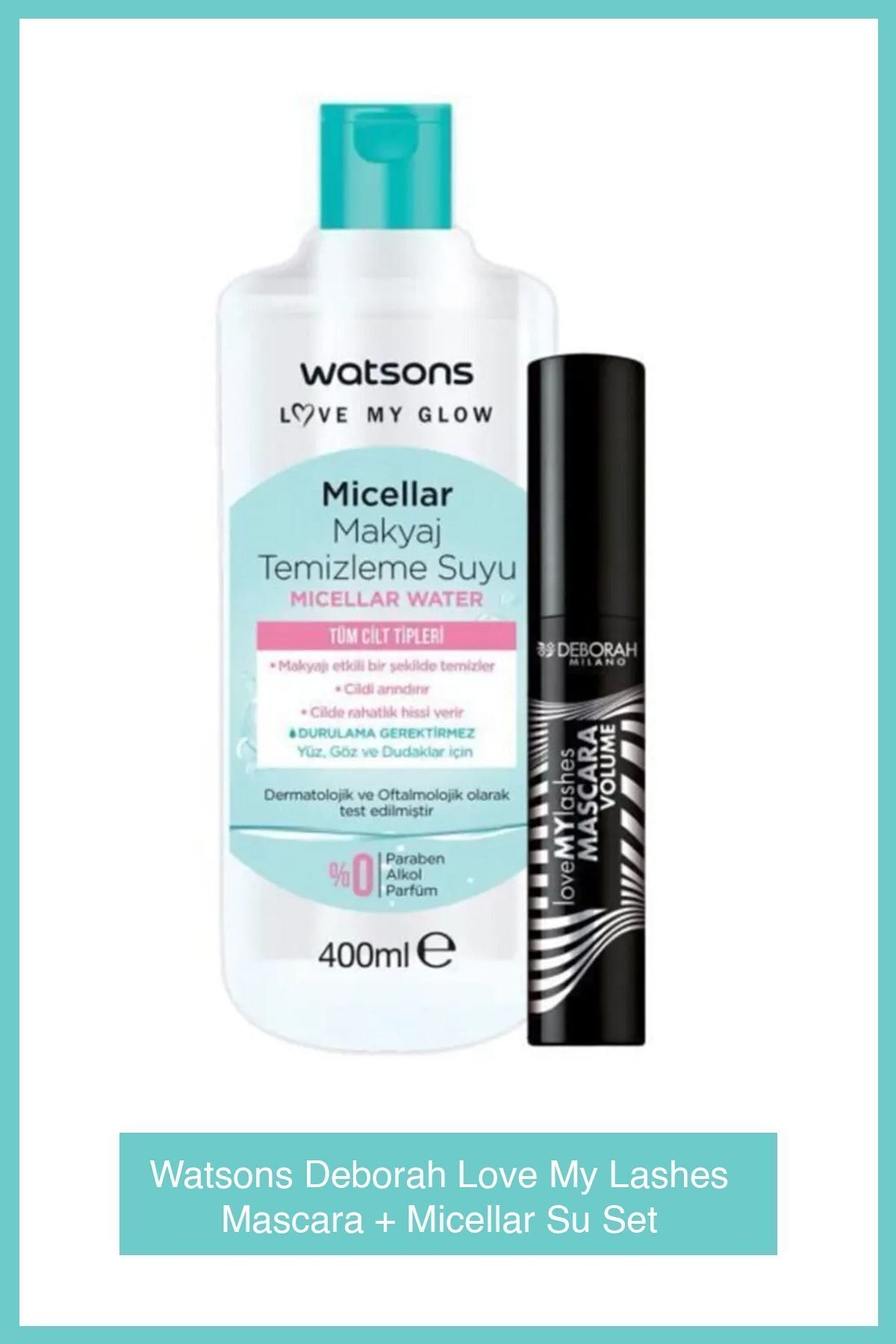 Watsons Deborah Love My Lashes Mascara + Micellar Su Set