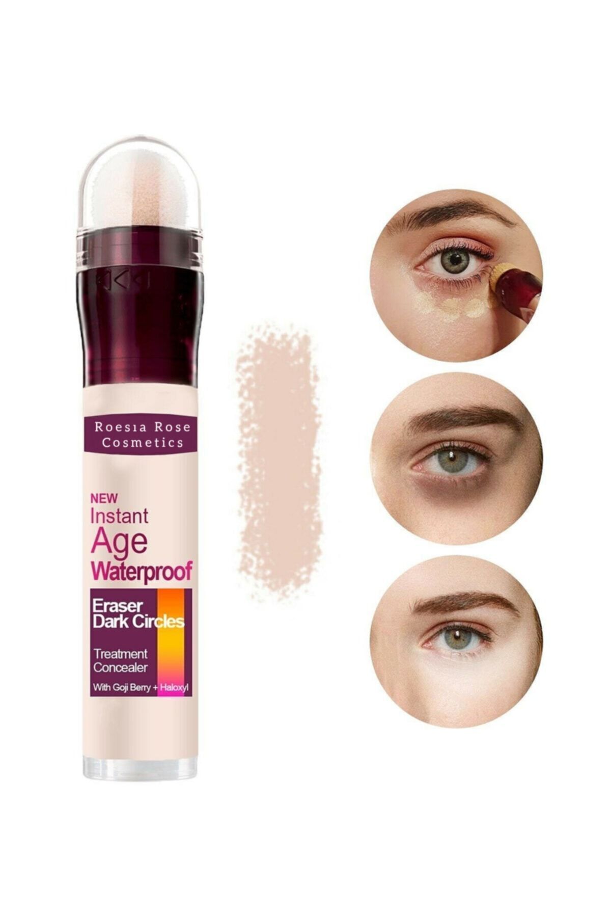 Roesıa Rose Cosmetics Rose Anti Age Waterproof Göz Altı Kapatıcı Koyu Ton 6 Ml