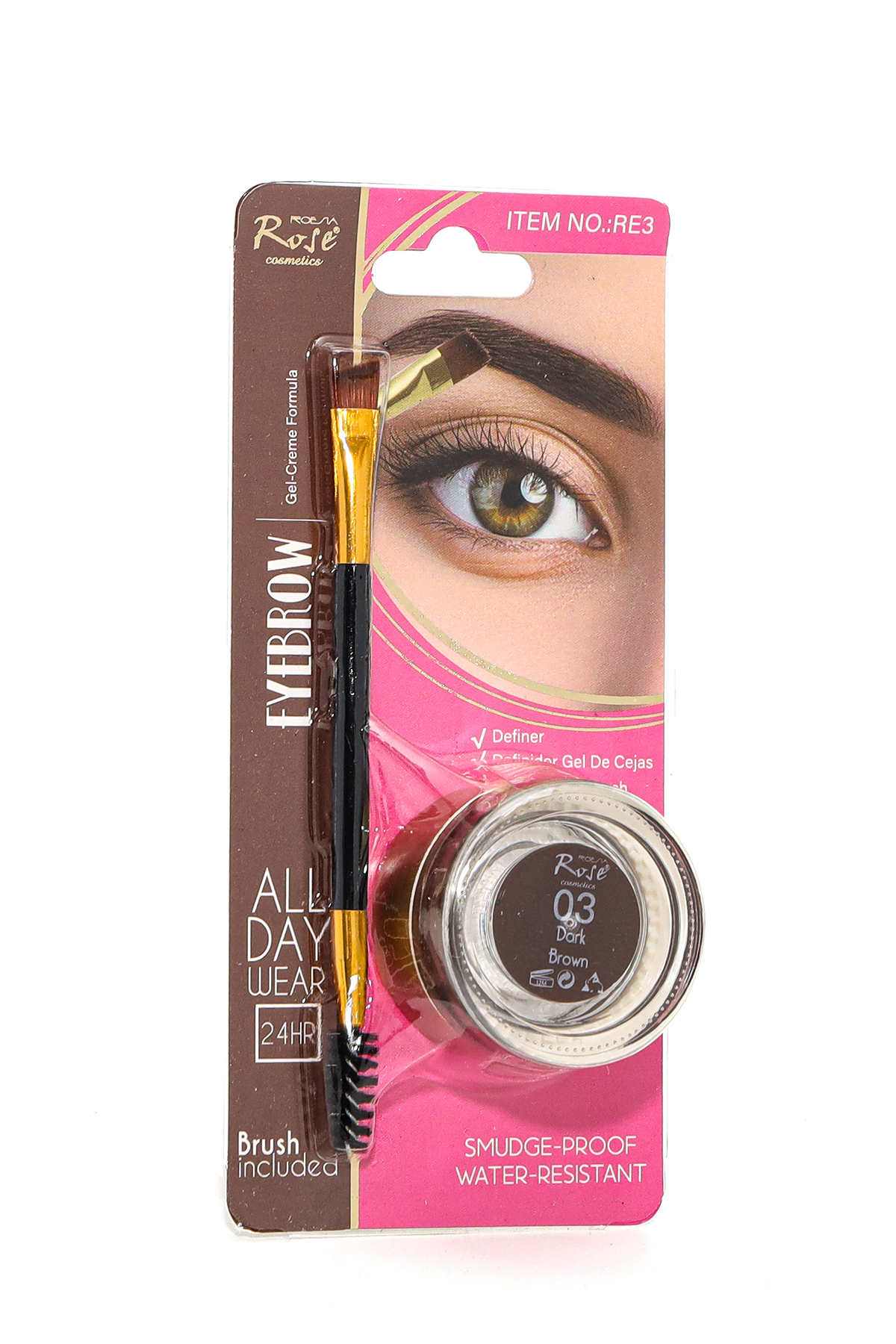 Roesıa Rose Cosmetics Rose Tekli Krem Kaş Jeli & Eyebrow Gel Creme Formula