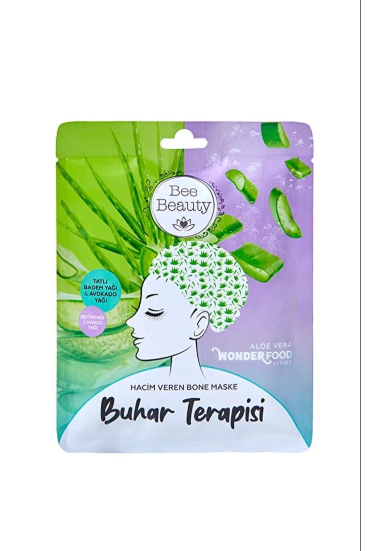 Bee Beauty Wonder Food Aloe Vera Buhar Terapisi Hacim Veren Bone Maske