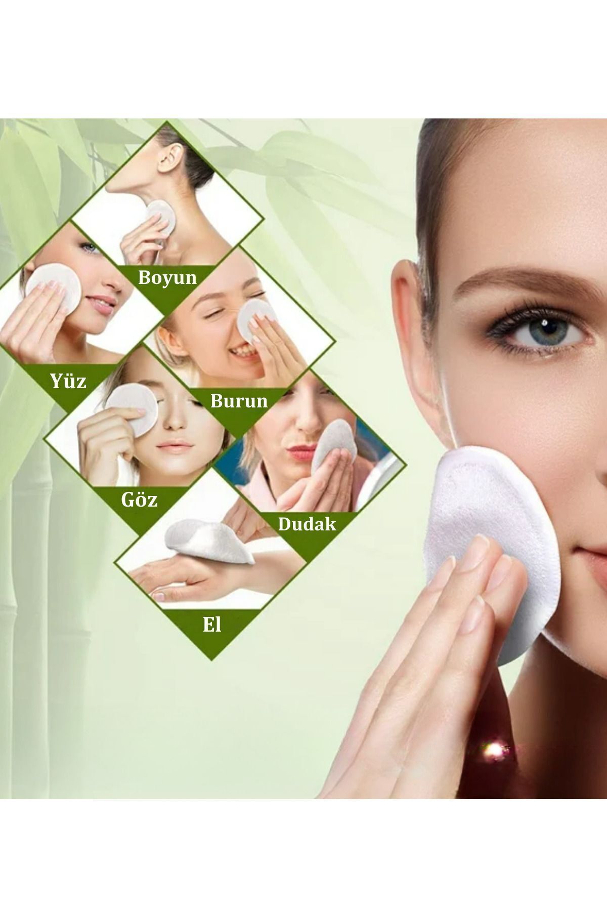 vosvera Soft Makyaj Temizleme Pedi Yeniden Kullanıma Uygun