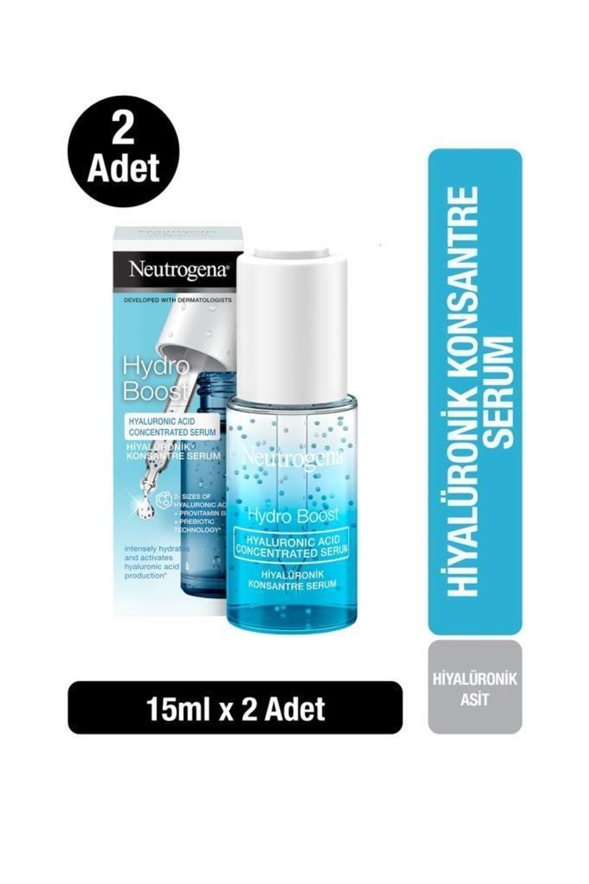 Neutrogena Hydro Boost Hyaluronik Serum 15 Ml X2