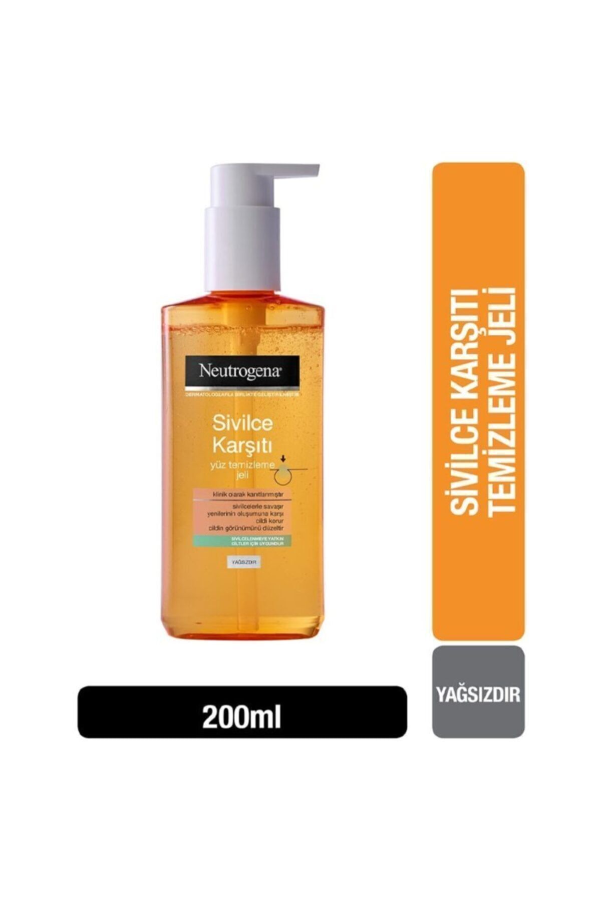 Neutrogena Visibly Clear Sivilce Karşıtı Yağsız Günlük Yüz Temizleme Jeli 200 ml