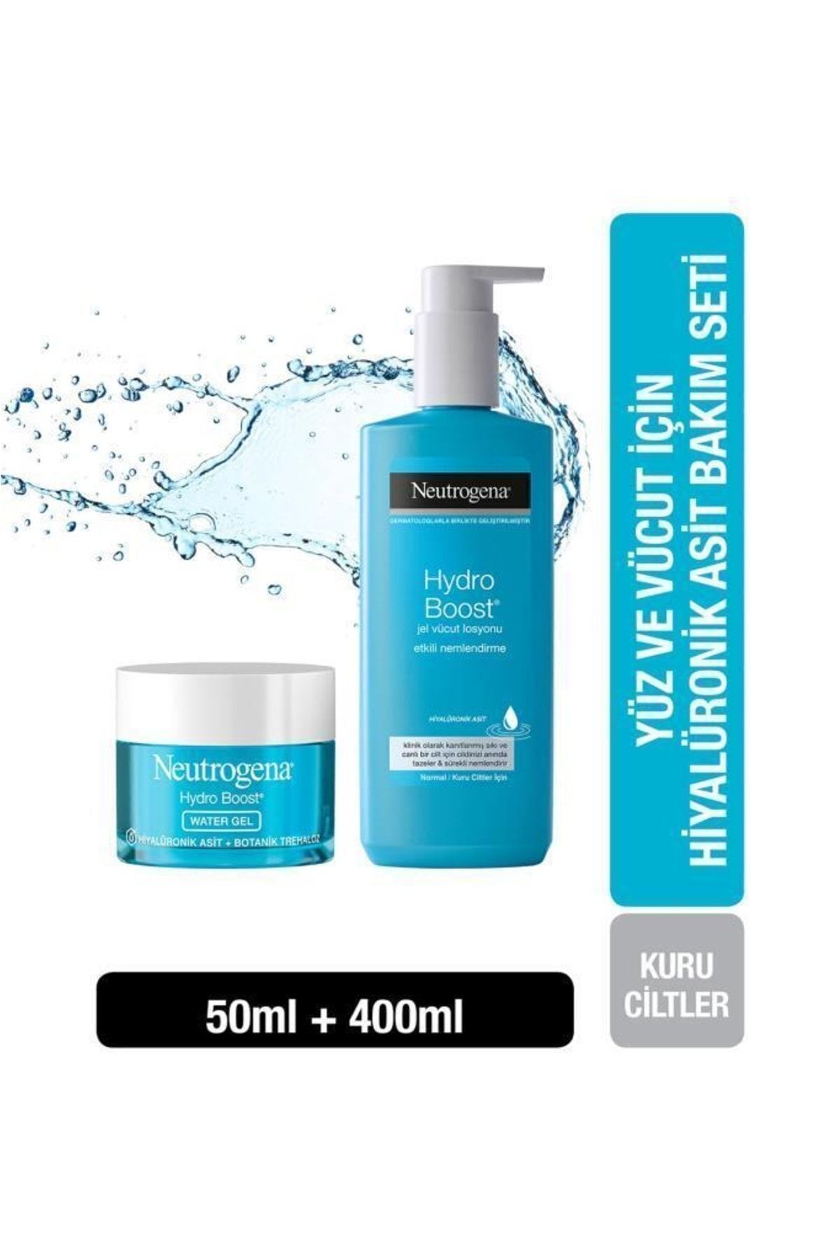 Neutrogena Hydro Boost Water Gel 50 ml Jel Vücut Losyonu 400 ml