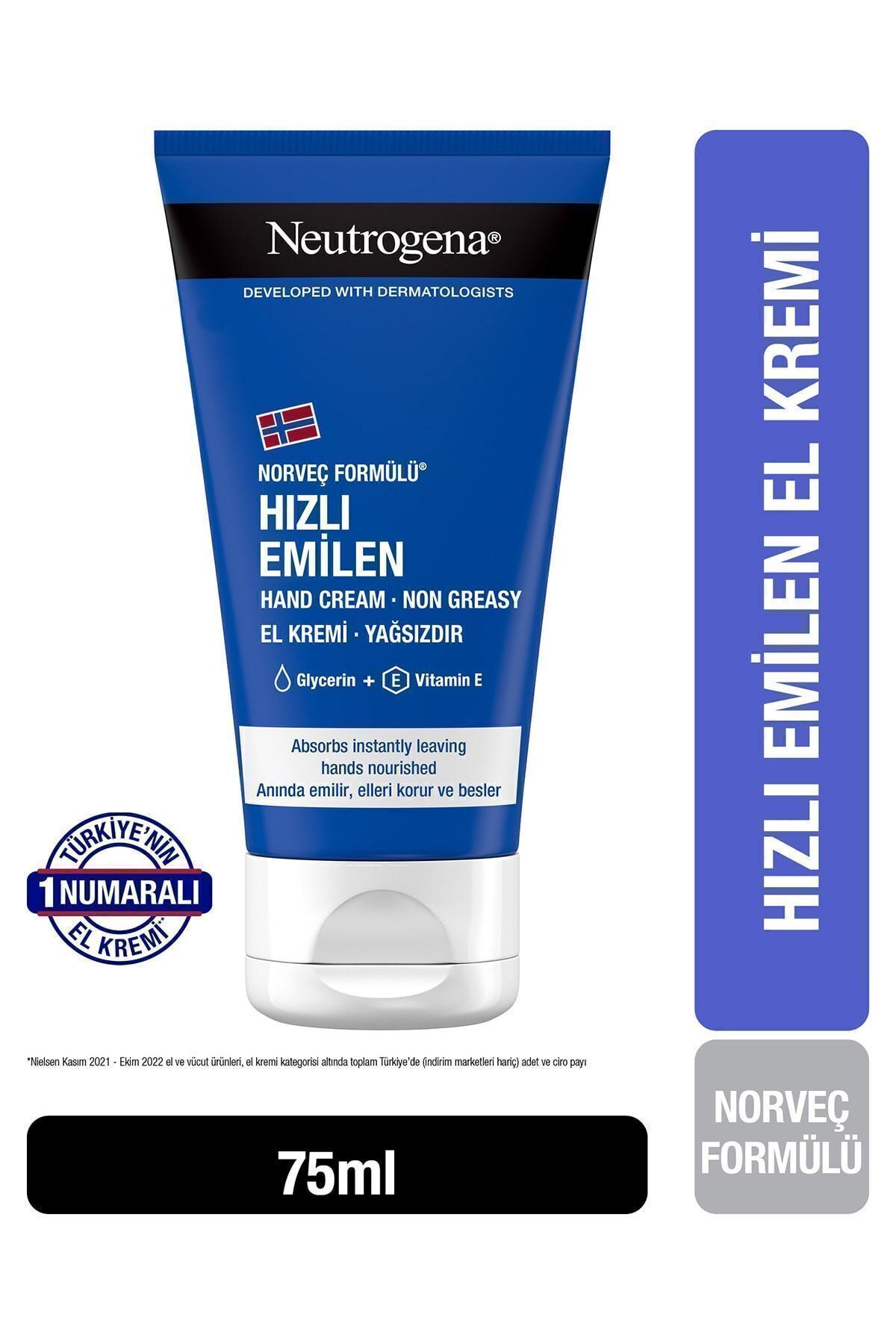 Neutrogena Norveç Formülü Hızlı Emilen El Kremi 75 ml