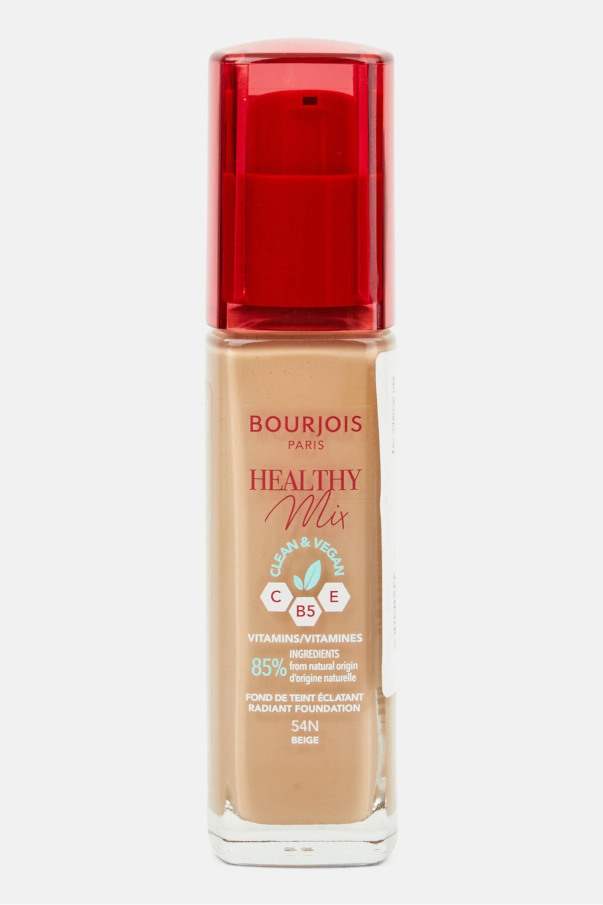Bourjois Healthy Mix Clean Vegan 54N Fondöten 30ml,Bej
