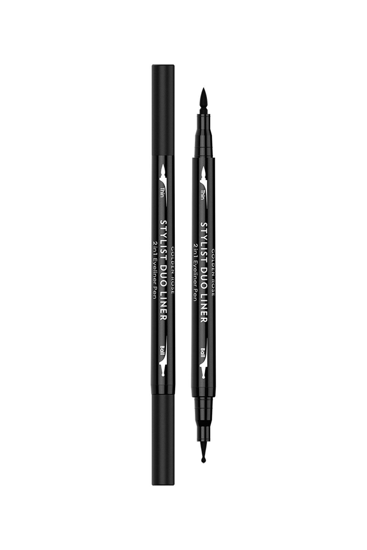 Golden Rose Stylist Duo Liner 2 İn 1 Eyeliner Pen