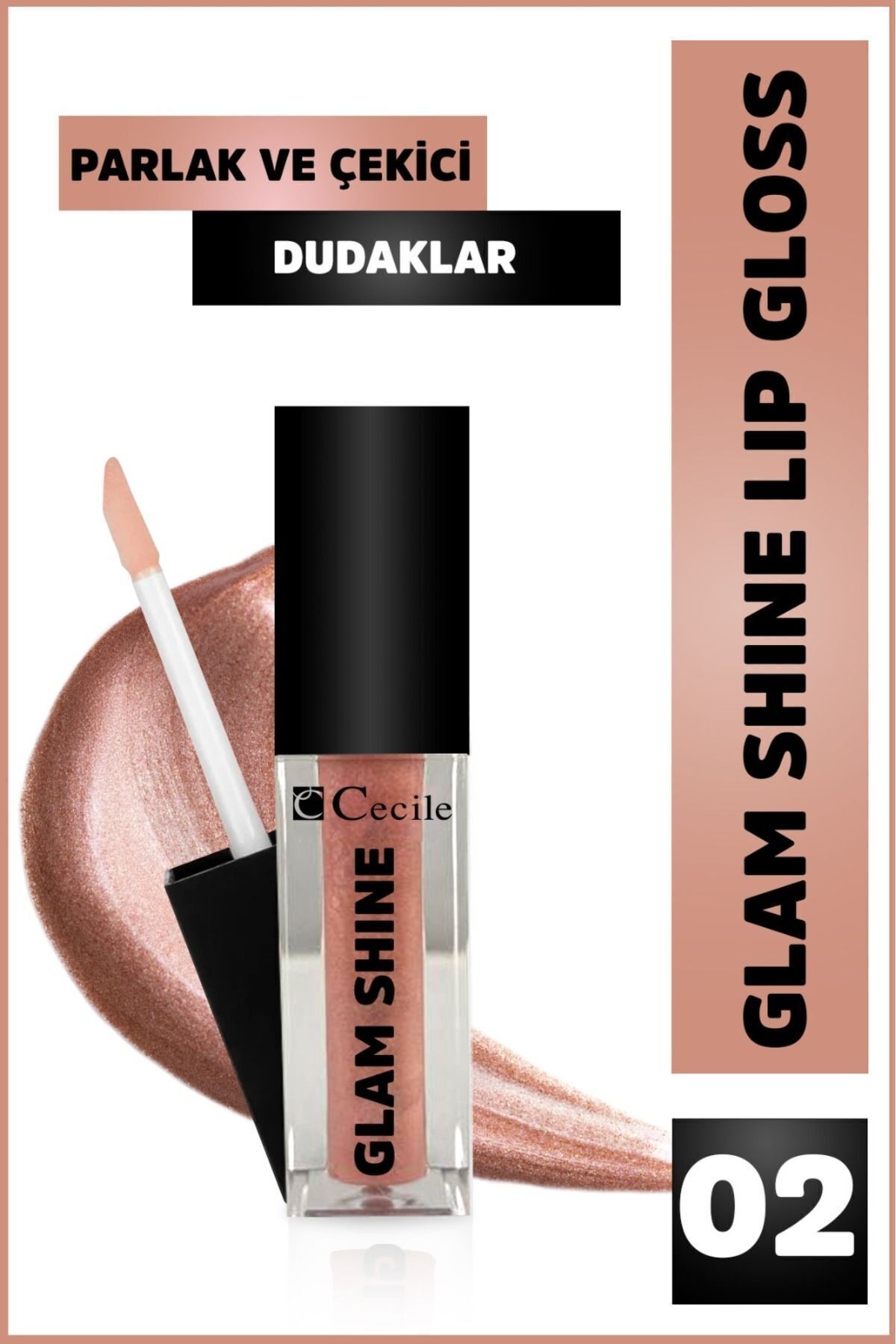 Cecile glam shıne lip gloss 02