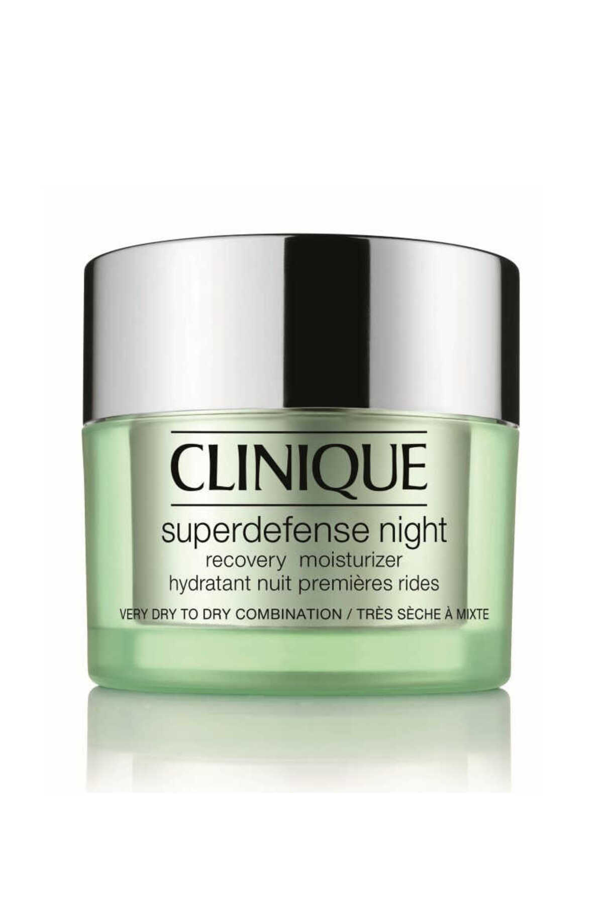 Clinique Kuru Ciltler İçin Yaşlanma Karşıtı Gece Kremi - Superdefense™ Night Recovery Moisturizer 50ml