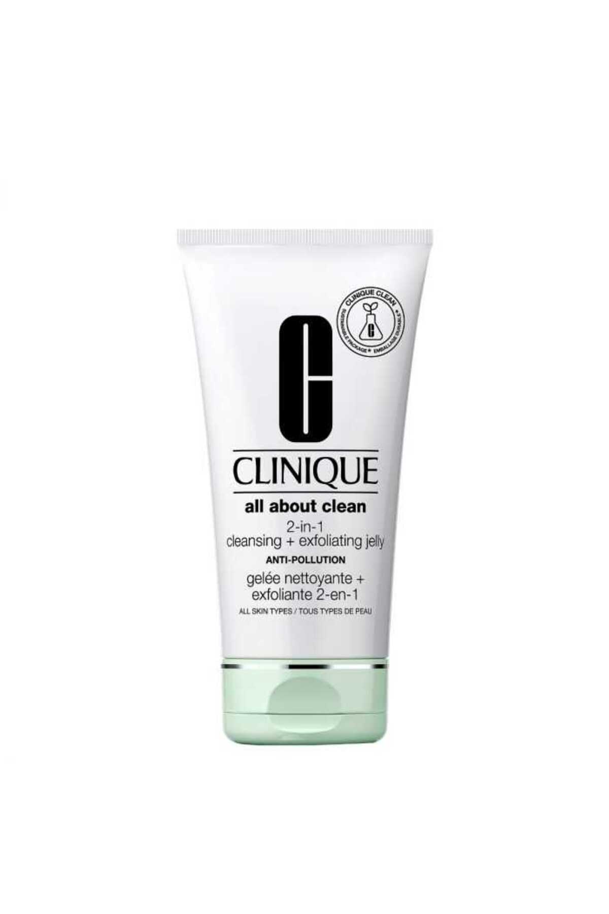 Clinique All About Clean™ 2-in-1 Derinlemesine Temizleyici Jel + Peeling - 150 ml | Salisilik asit, Bambu