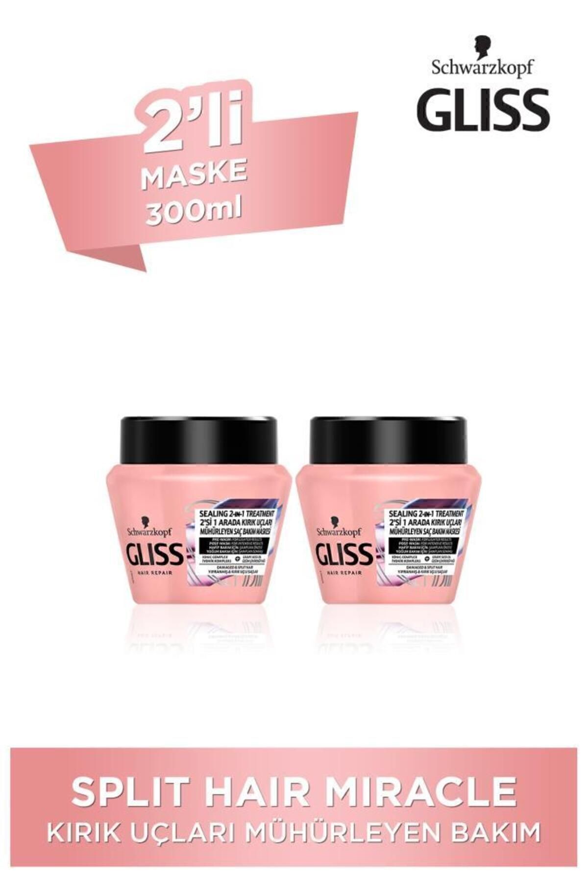 Gliss Split Hair Miracle Maske 300 ml X 2 Adet
