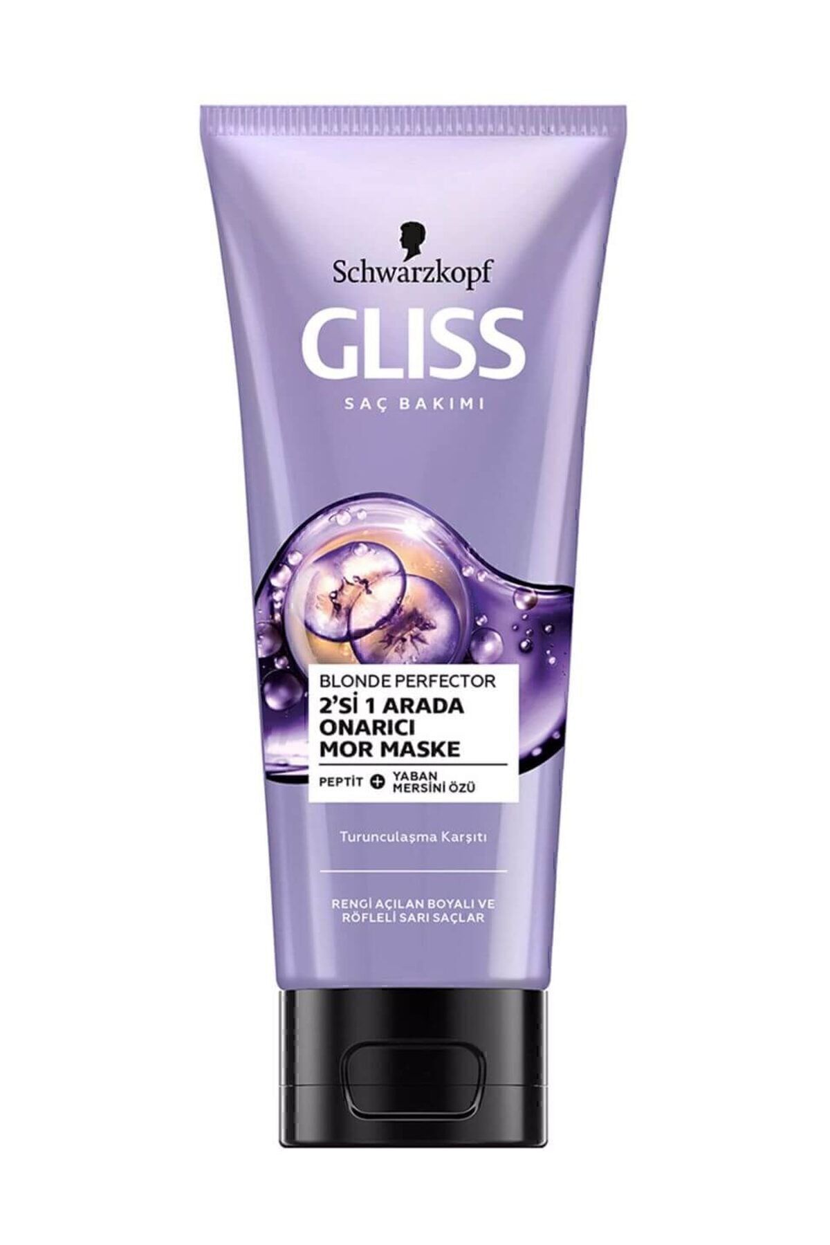 Gliss Schwarzkopf Blonde Perfector Turunculaşma Karşıtı Mor Maske 200 ml