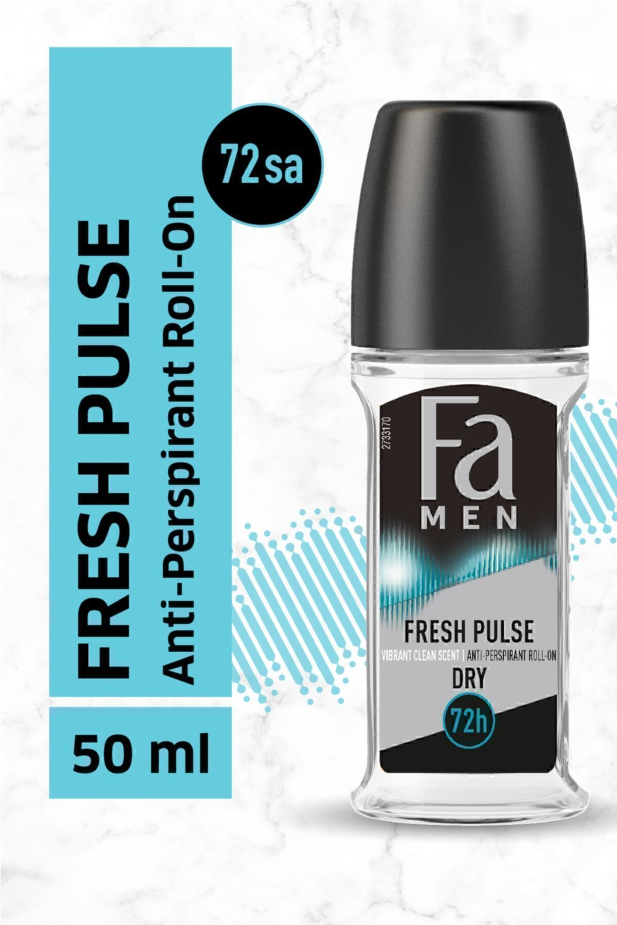 Fa Men Fresh Pulse Bergamot Canlılığı Roll‑On 50 ml Erkek Deodorant - 48 Saat Kalıcı Ferah Koku