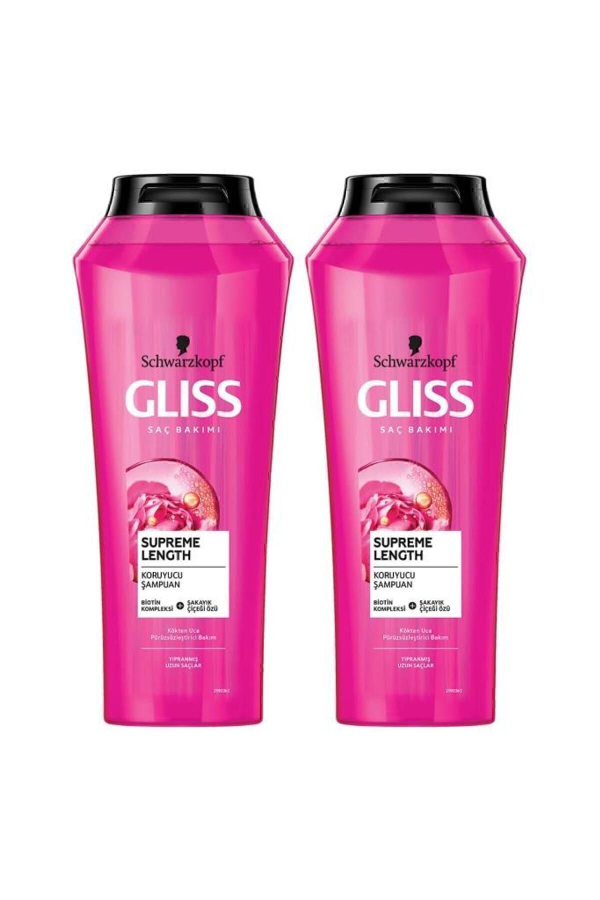 Gliss Supreme Length Uzun Saçlara Özel Sampuan 500 ml X 2 Adet