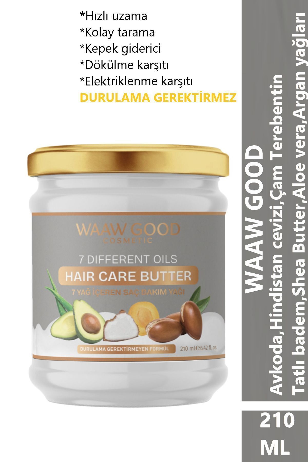 WAAW GOOD 7 Yağ İçeren Besleyici Onarıcı ve Nemlendirici Saç Bakım Yağı 210 Ml