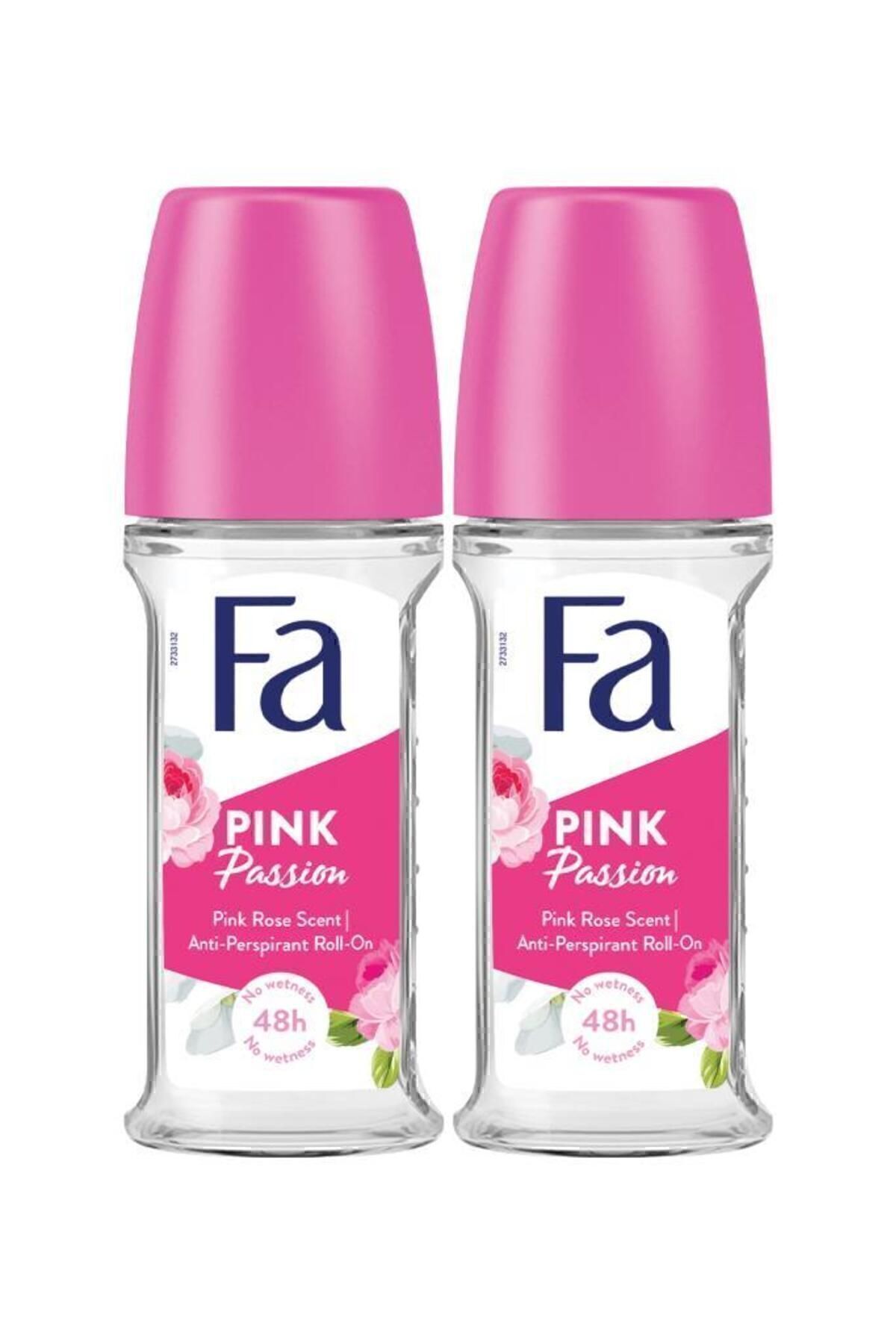 Fa Pink Passion Kadın Roll-On Set 2×50 ml – Aromatik Çiçek Kokusu, 48 Saat Koruma