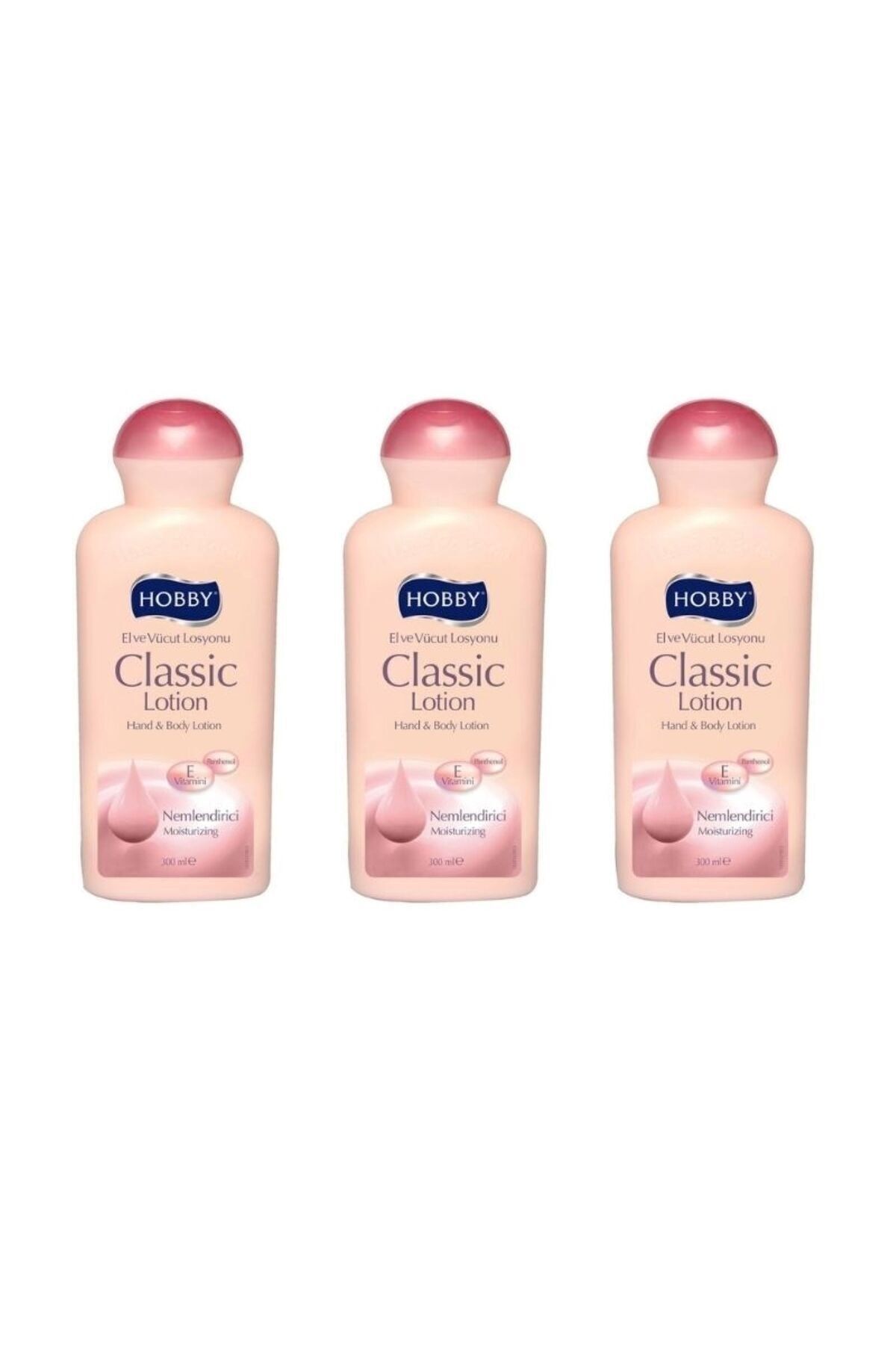 Hobby Classic Lotion Nemlendirici El Ve Vücut Losyonu 300 ml X 3 Adet