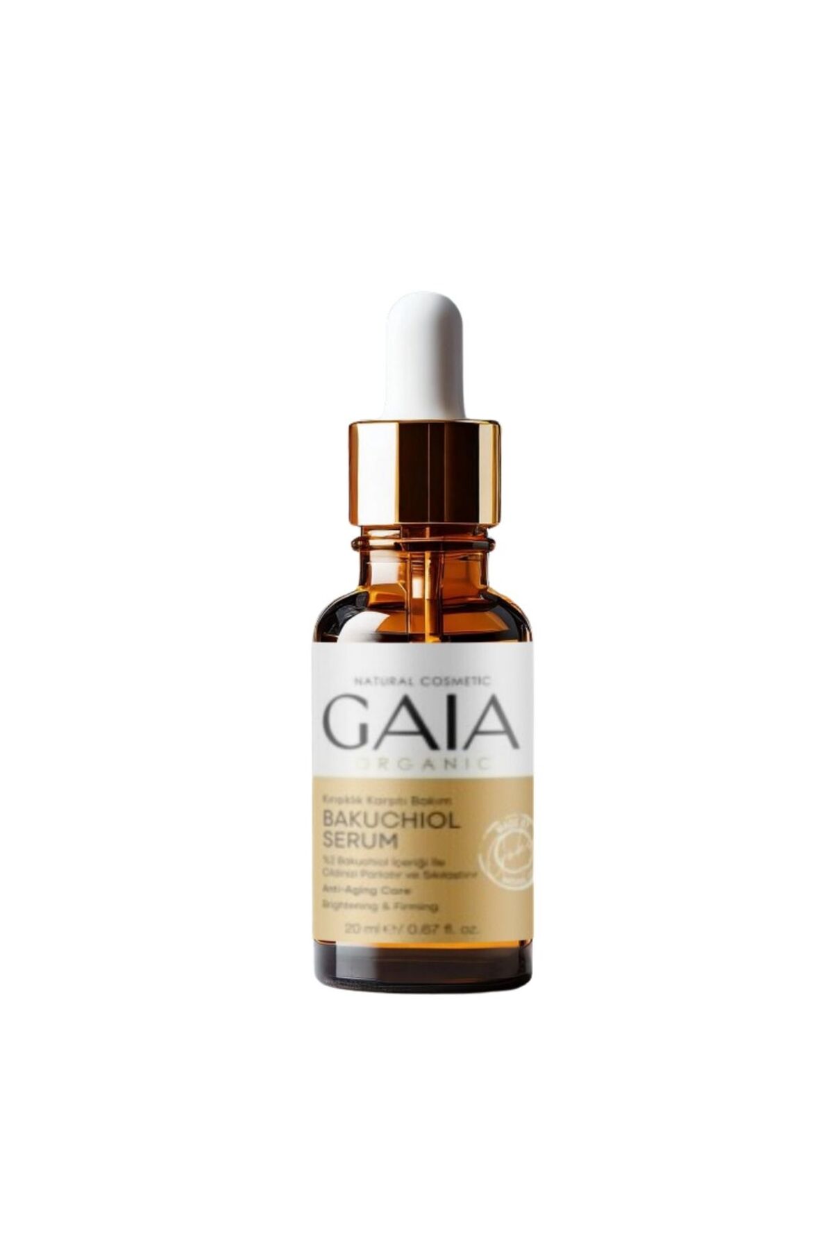 Gaia Organic Bakuchiol Serum – Retinol Alternatifi, Kırışıklık Karşıtı, 20 ml