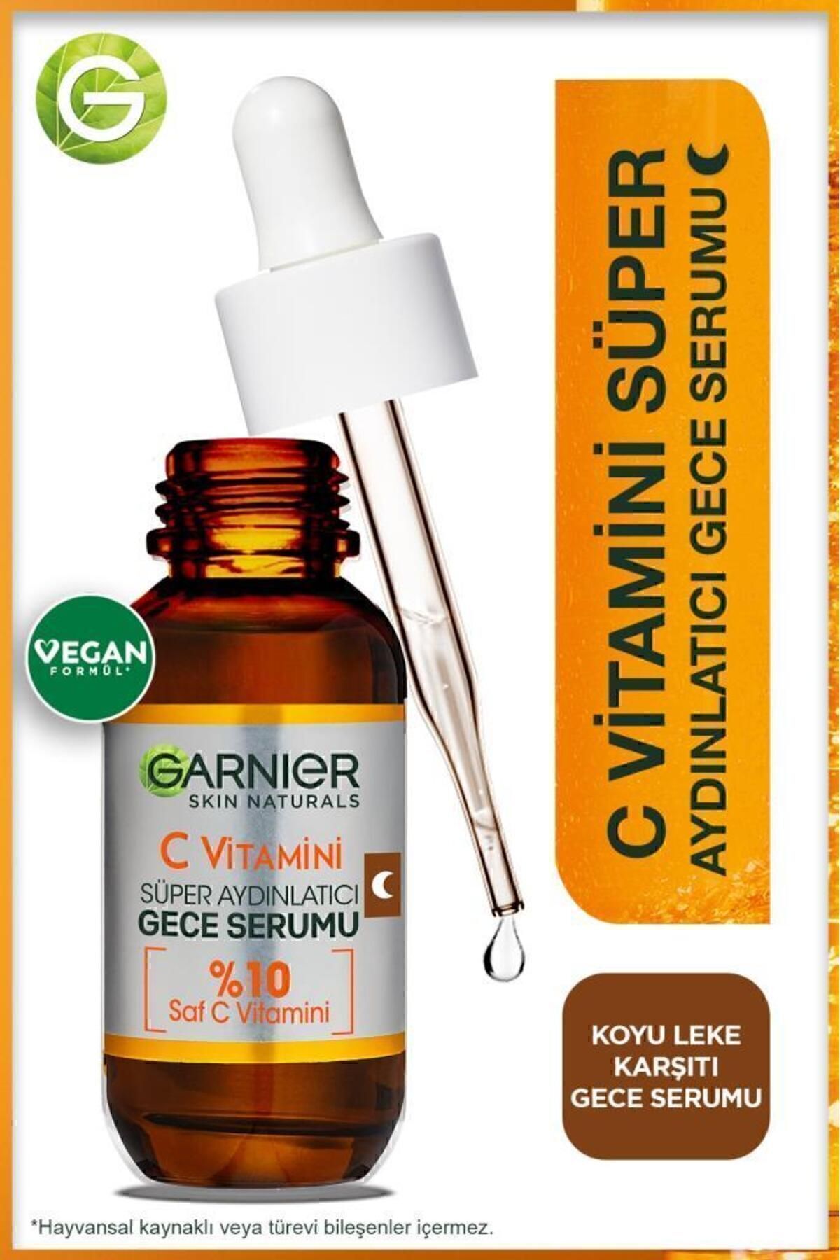 Garnier C Vitamin Gece Serum 10% C Vitaminli (Niasinamid + Salisilik Asit)
