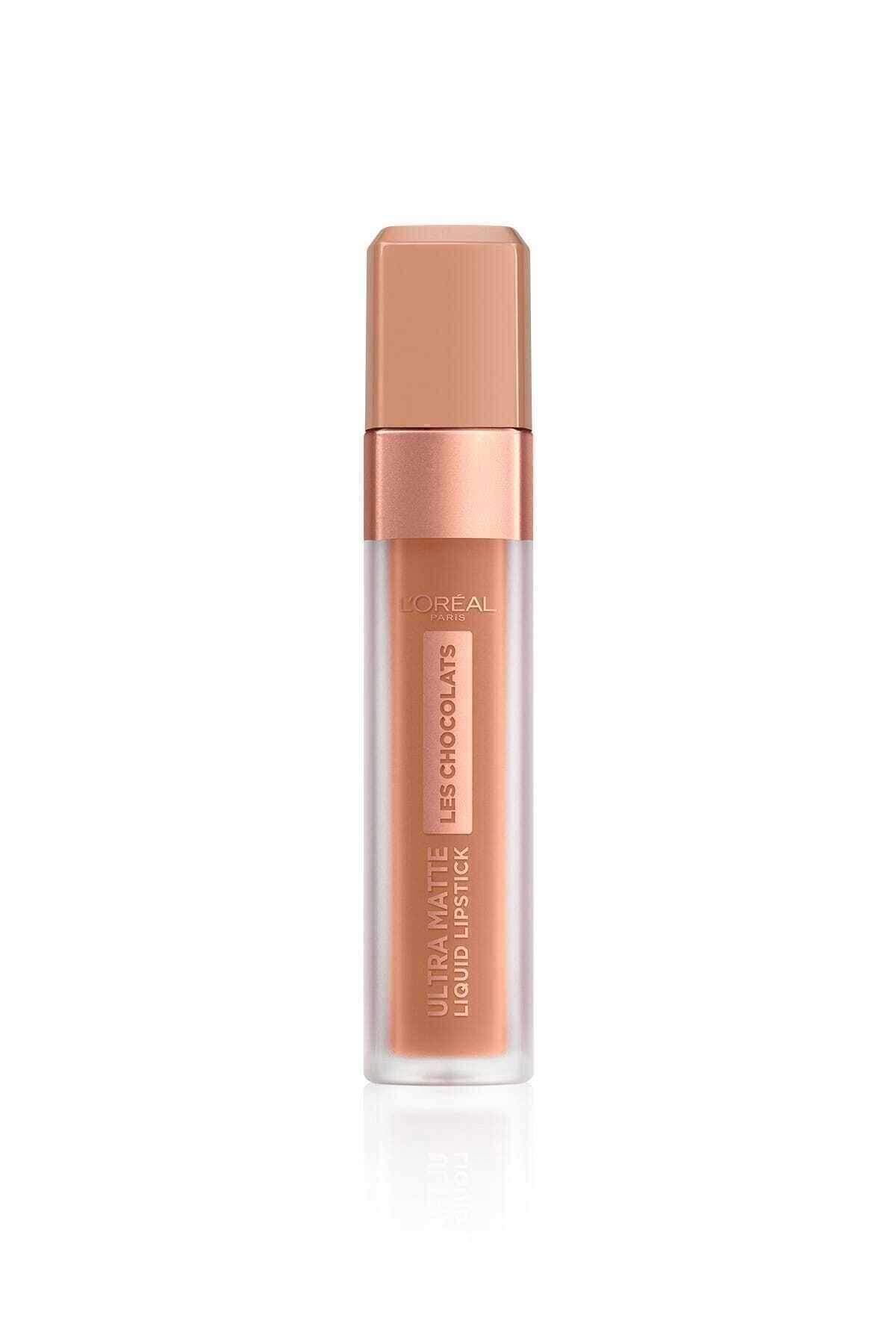 L'Oreal Paris Kahverengi Les Chocolats Ultra Matte Liquid Lipstick 860 Likit Mat Ruj