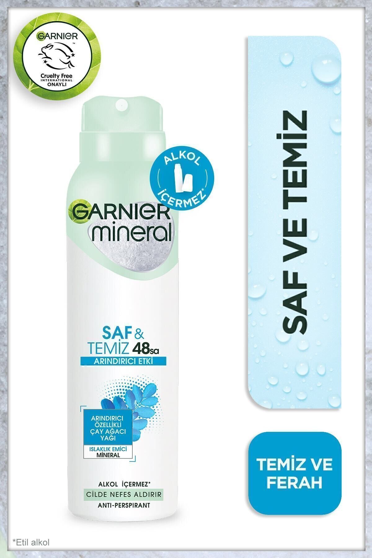 Garnier Mineral Saf Ve Temiz Kadın Sprey Deodorant 150 ml