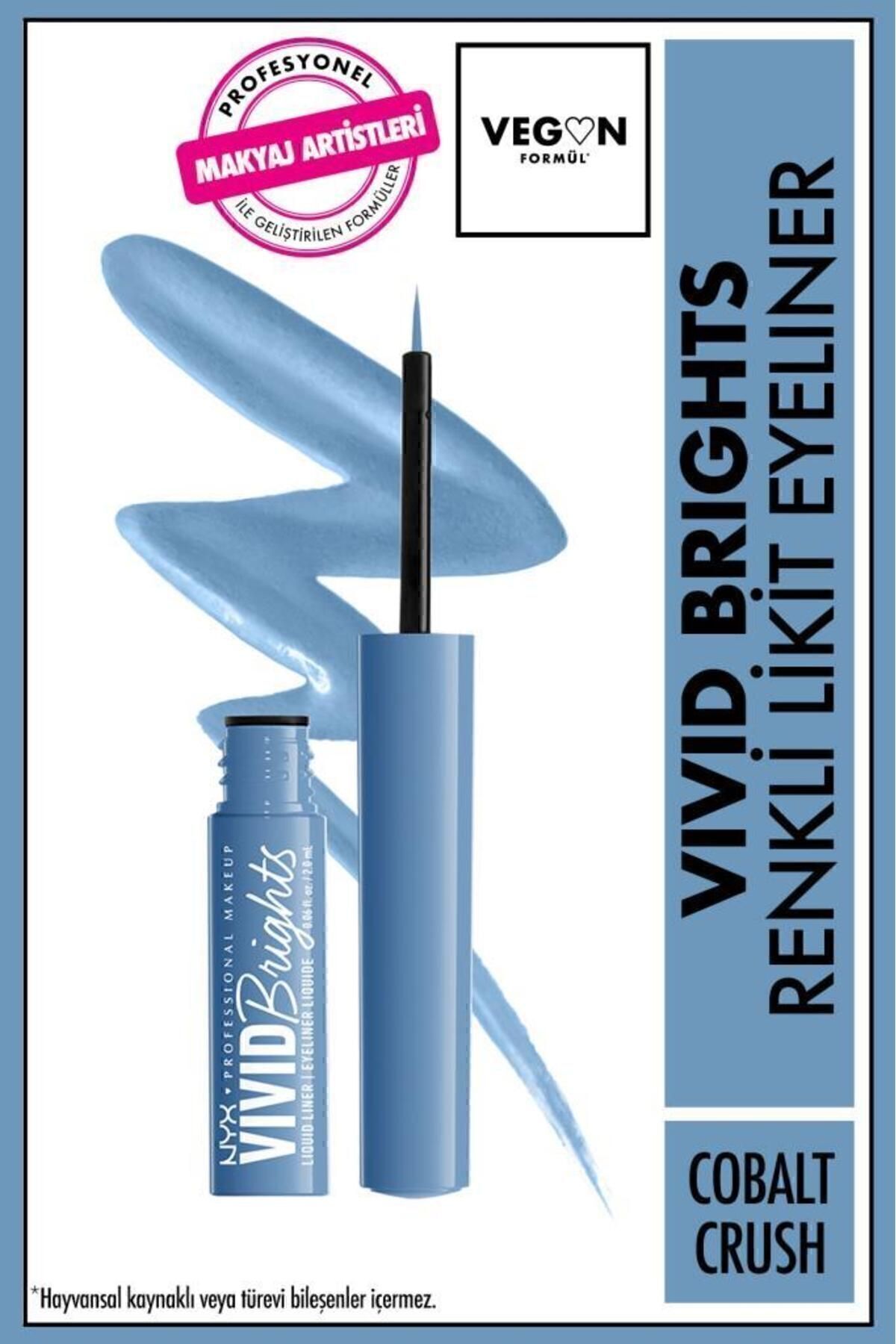 NYX Professional Makeup Vivid Brights Likit Eyeliner - Cobalt Crush