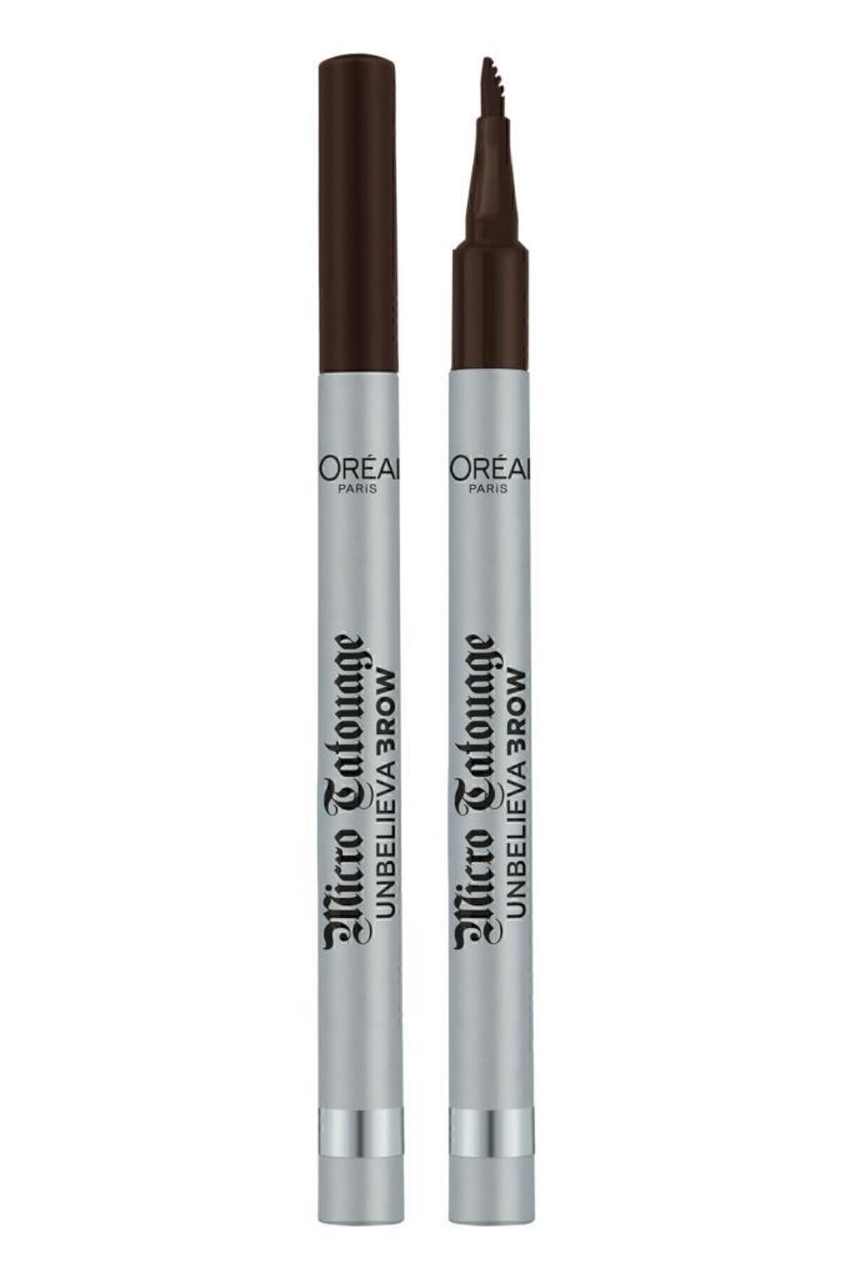 L'Oreal Paris L'oréal Paris Unbelieva Brow Micro Tatouage Kaş Kalemi - 109 Ebony