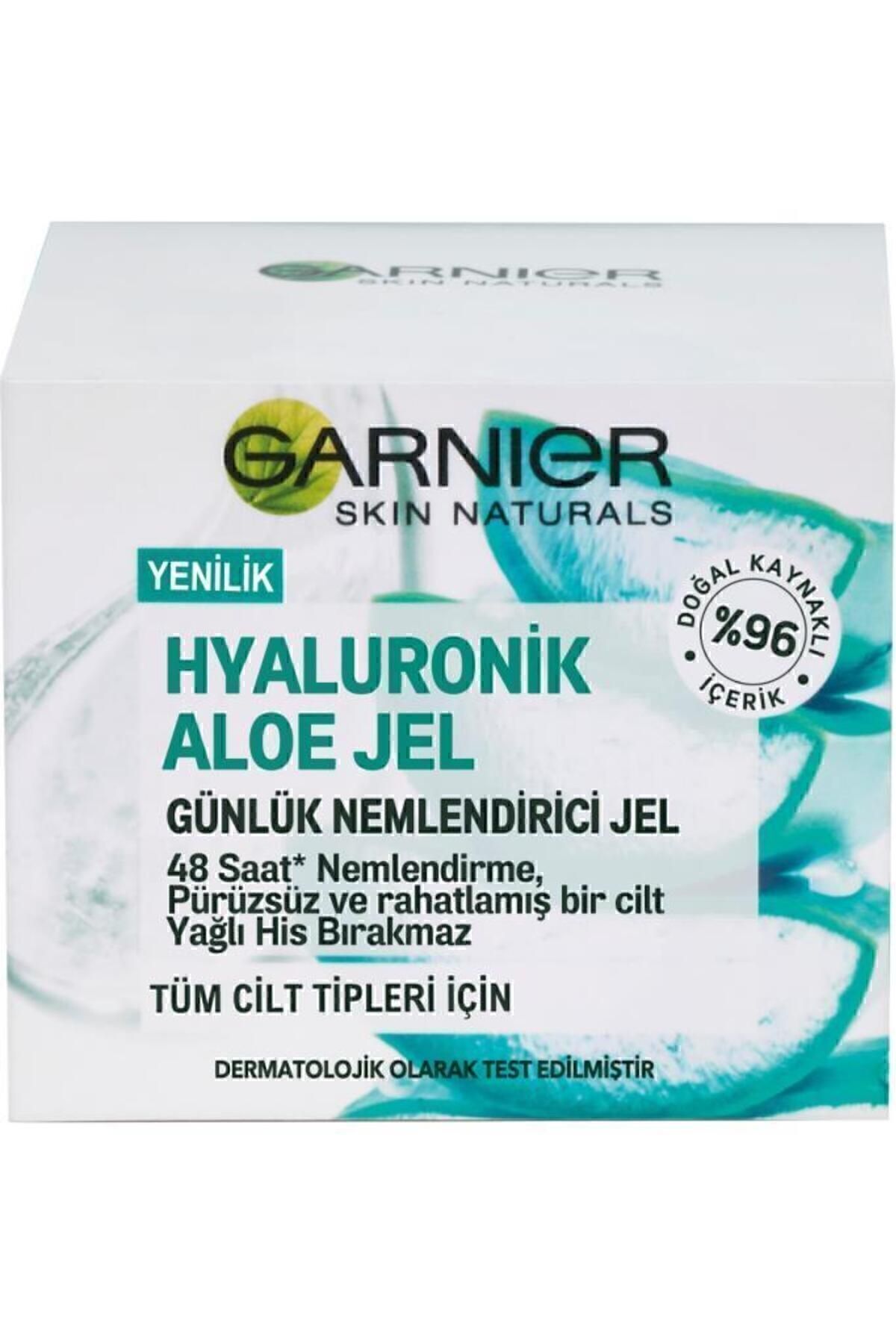 Garnier Hyaluronik Asit ve Aloe Vera İçeren Günlük Nemlendirici Jel - Tüm Cilt Tipleri İçin
