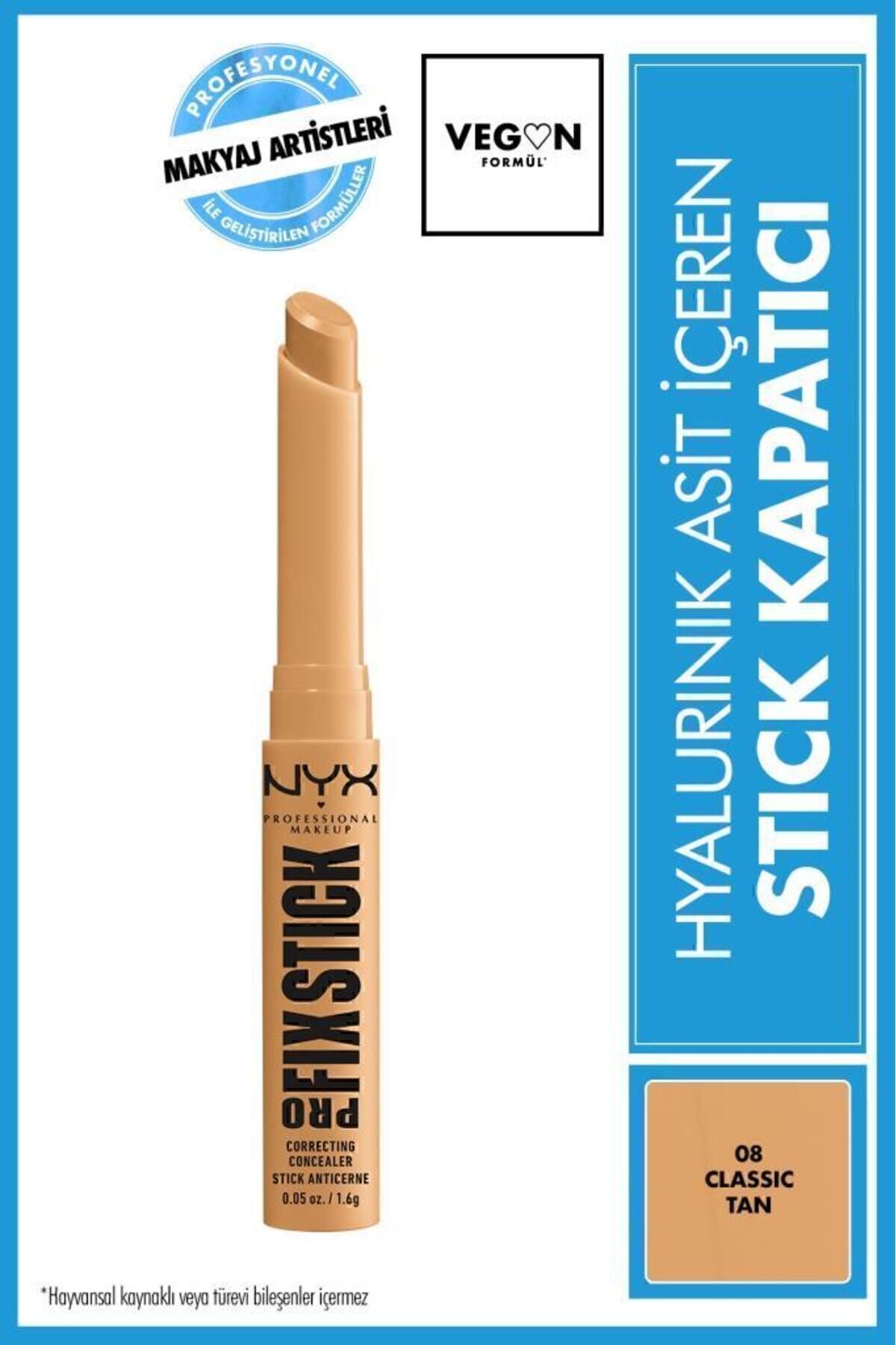 NYX Professional Makeup Pro Fix Stick Kapatıcı - 08 Classic Tan