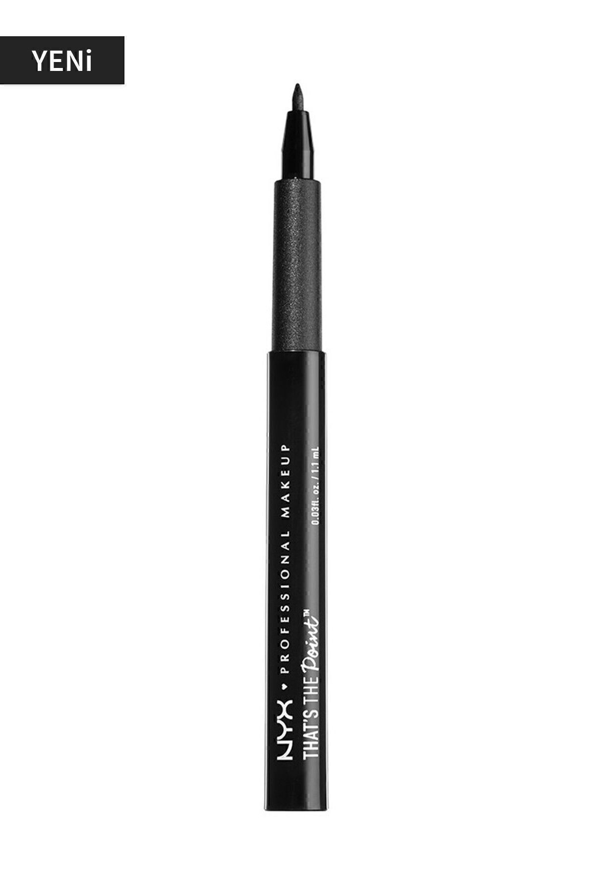 NYX Professional Makeup That's The Point Waterproof, Suya Dayanıklı Sıvı Eyeliner 03