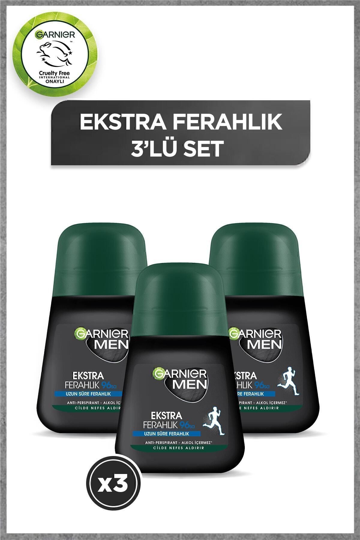 Garnier 3'lü Men Ekstra Ferahlık Roll-on Seti