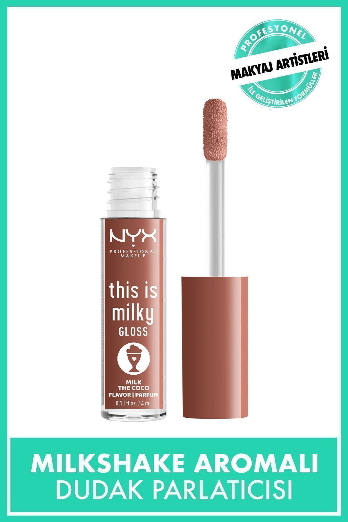 NYX Professional Makeup This Is Milky Gloss Dudak Parlatıcısı - Milk The Coco