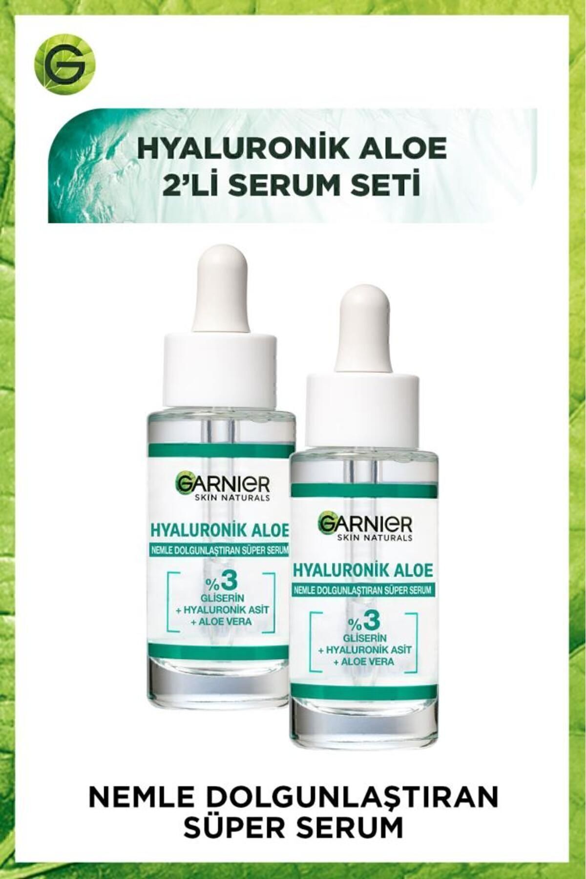 Garnier Hyaluronik Aloe Nemle Dolgunlaştıran Süper Serum 30 Ml 2'li Set