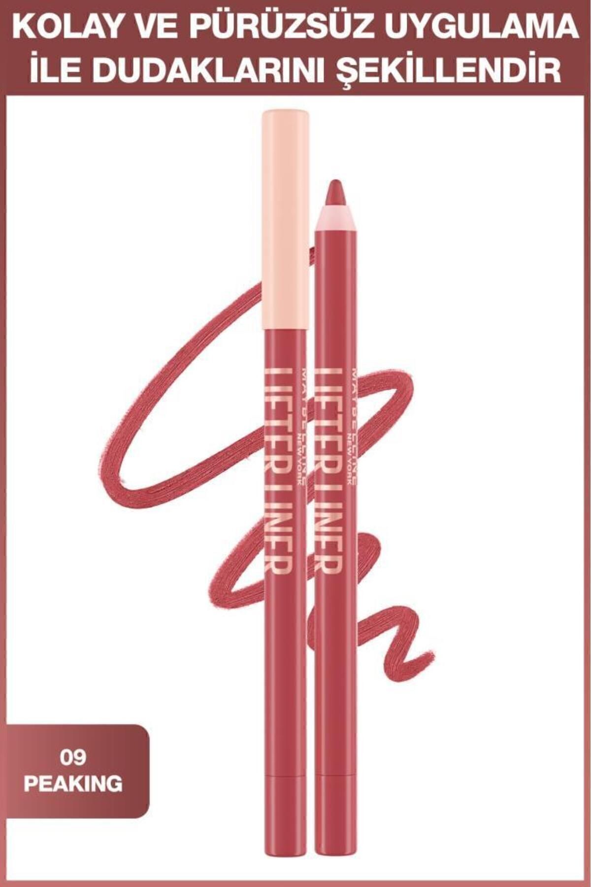 Maybelline New York Lifter Liner Pembe Tonlu Dudak Kalemi- 09 Peaking
