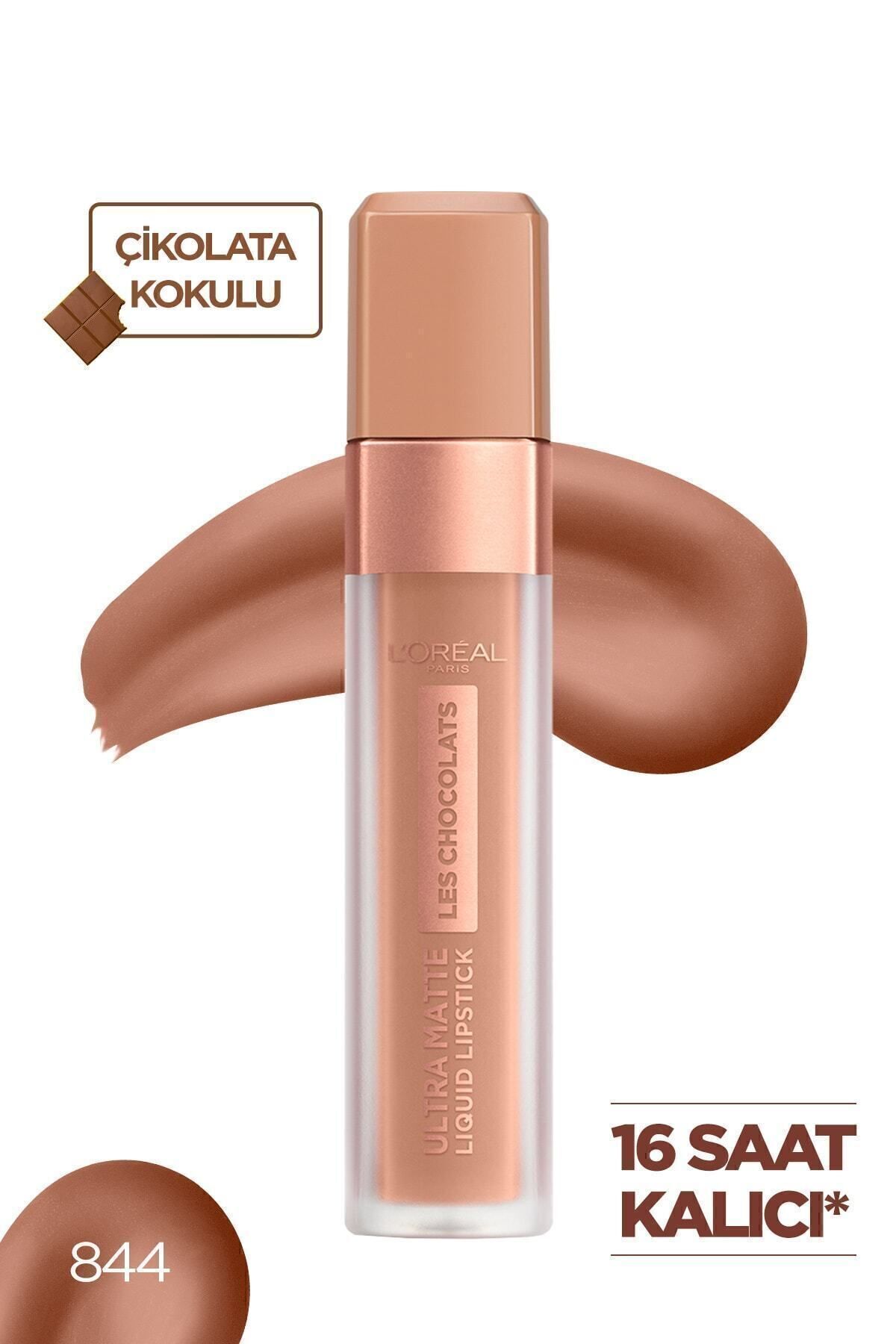 L'Oreal Paris Likit Mat Ruj - Les Chocolats Ultra Matte Liquid Lipstick 844 Sweet Tooth 3600523643875