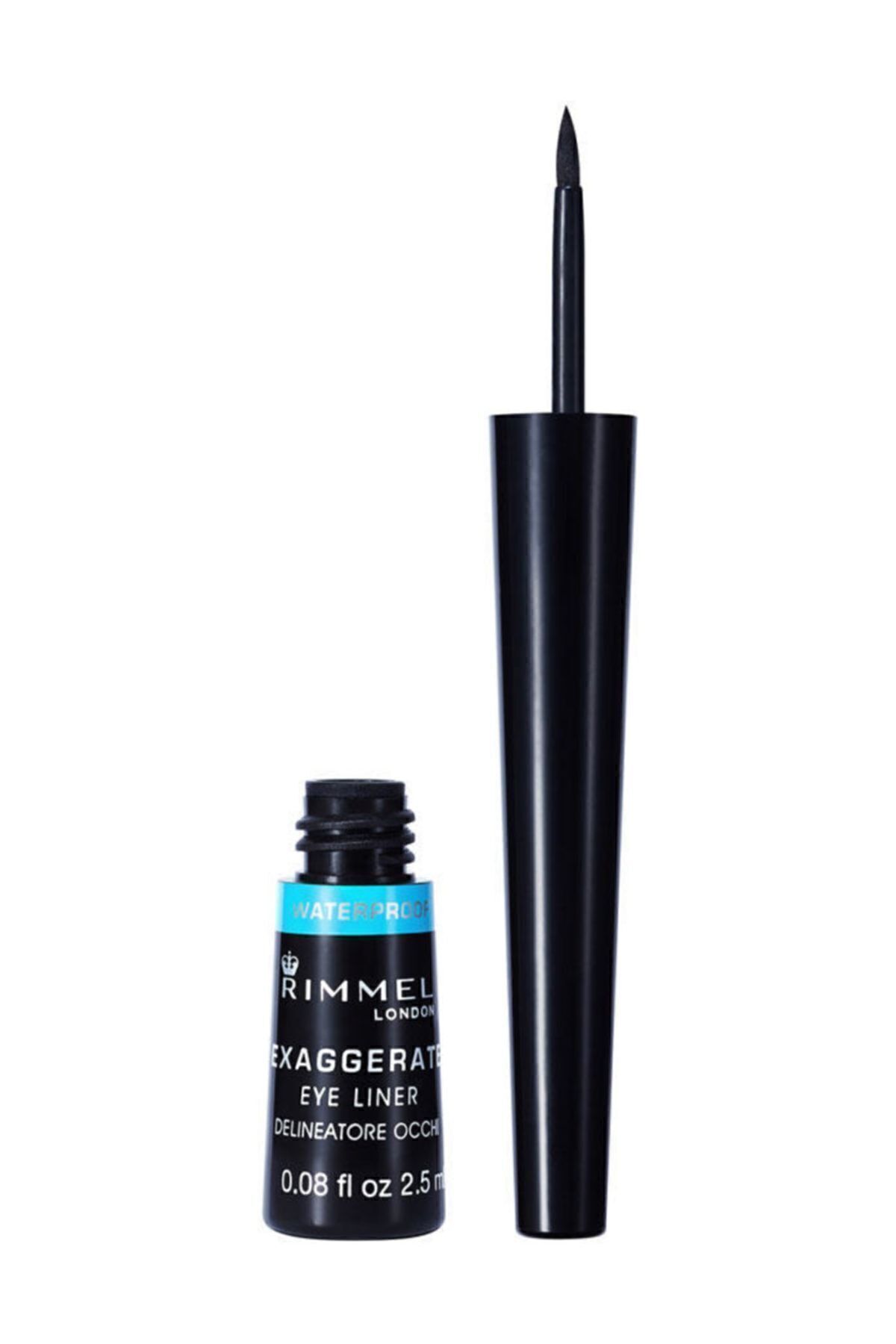 RIMMEL LONDON Siyah Eyeliner - Exaggerate Waterproof Eyeliner 003 Black 3607342493032
